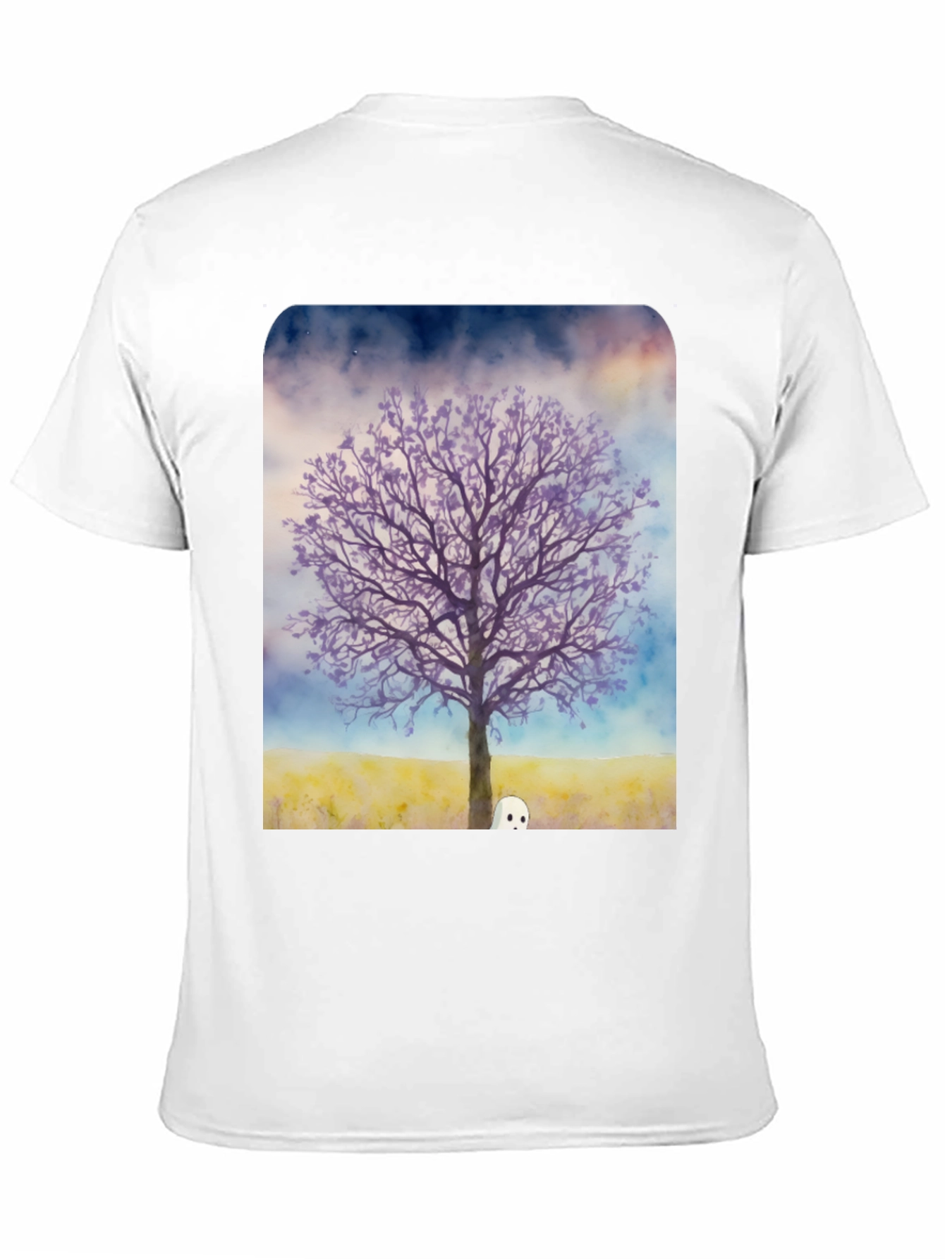 Ghostly Tree Graphic Tee - Mens Black T-Shirt