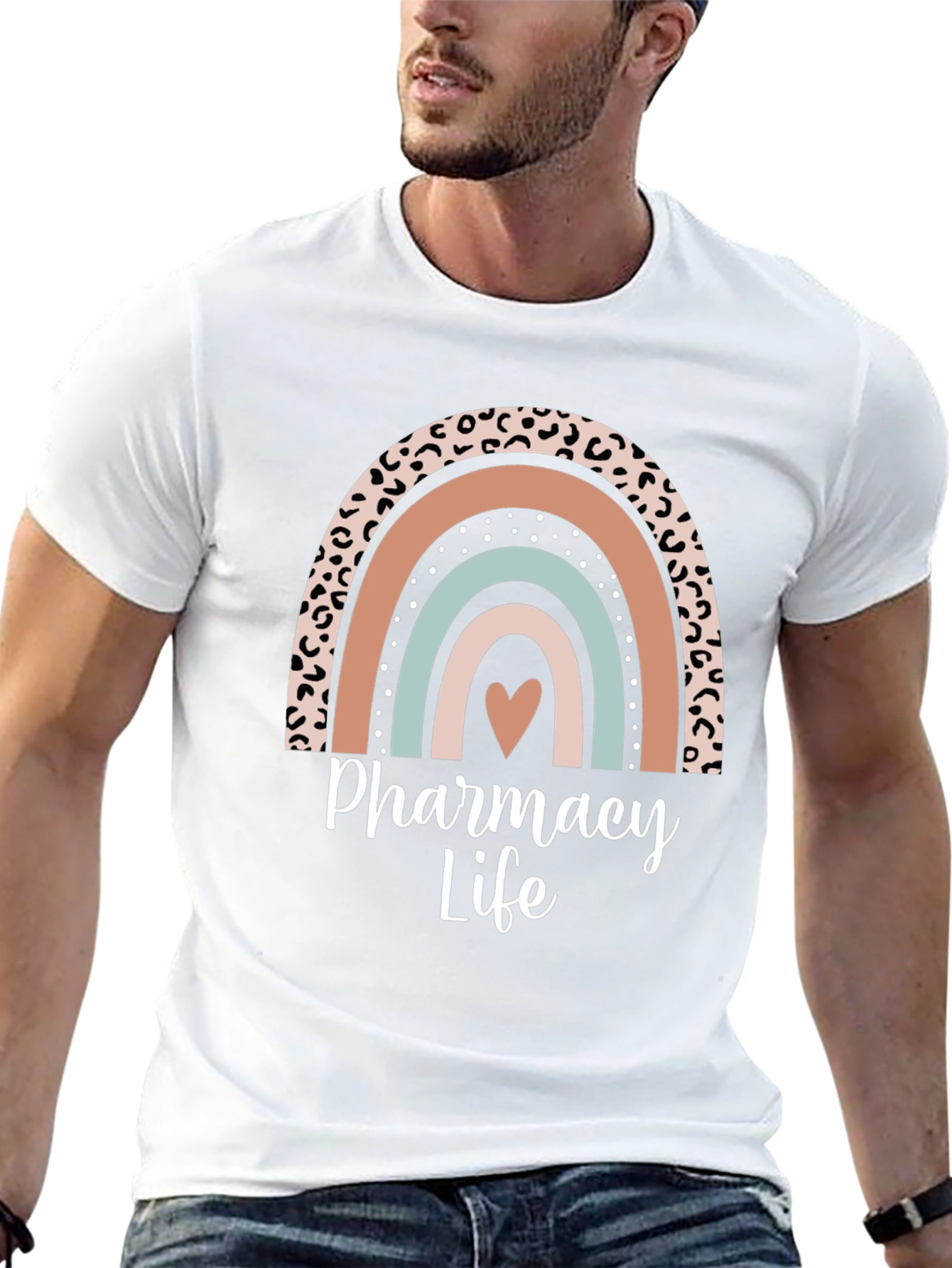 Pharmacy Life Rainbow Graphic T-Shirt