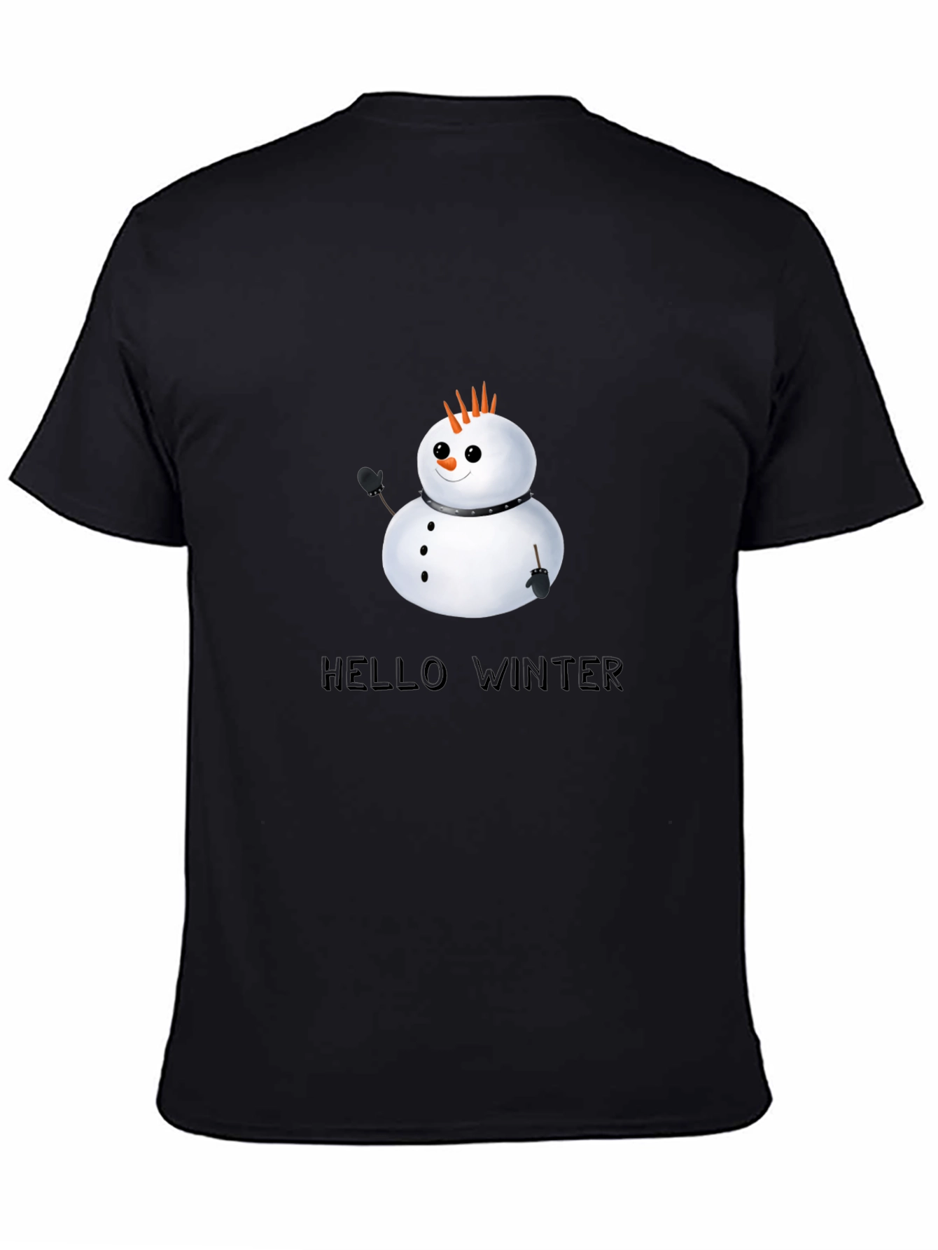 Hello Winter Punk Snowman Graphic Tee