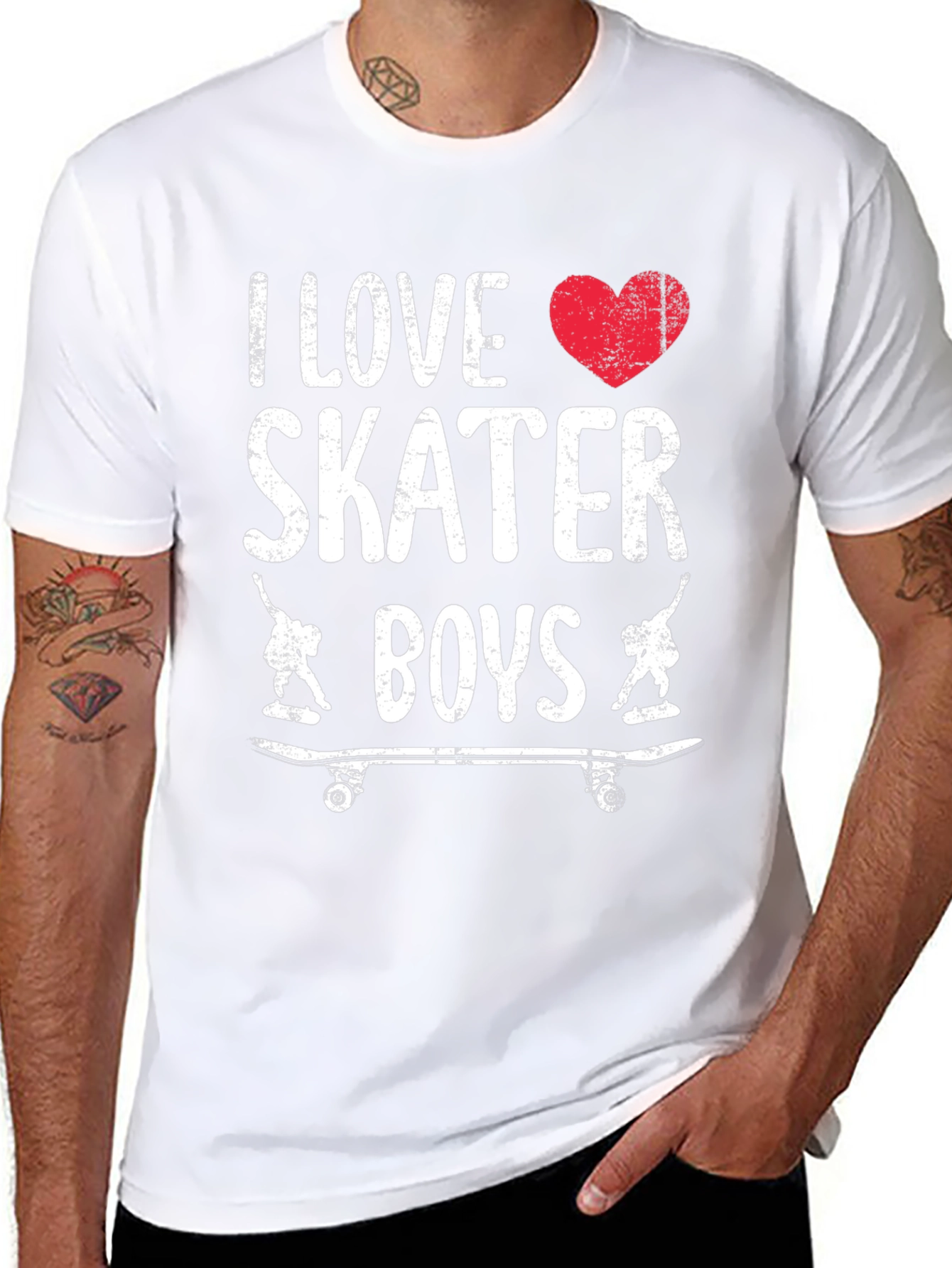 I Love Skater Boys Graphic Tee