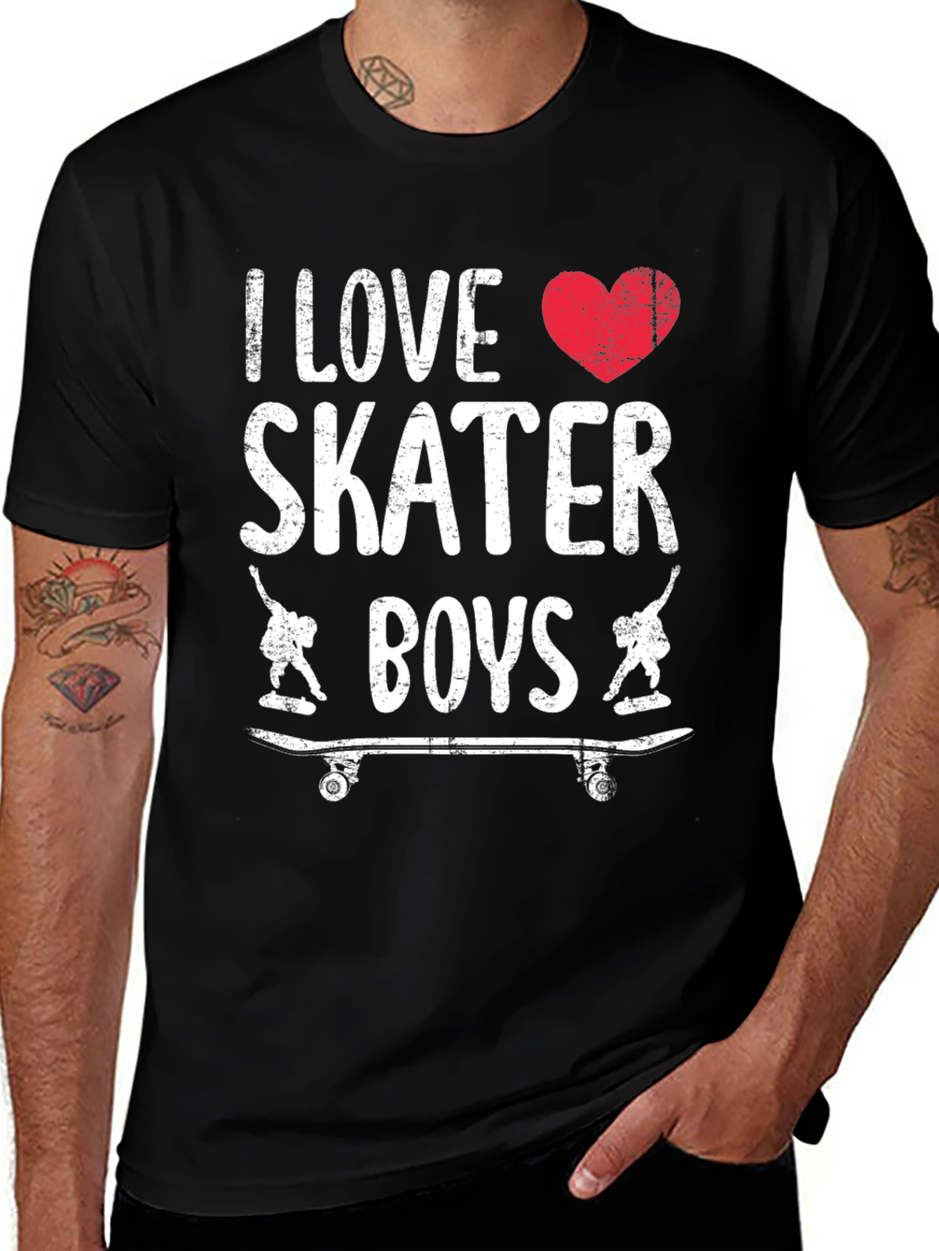 I Love Skater Boys Graphic Tee