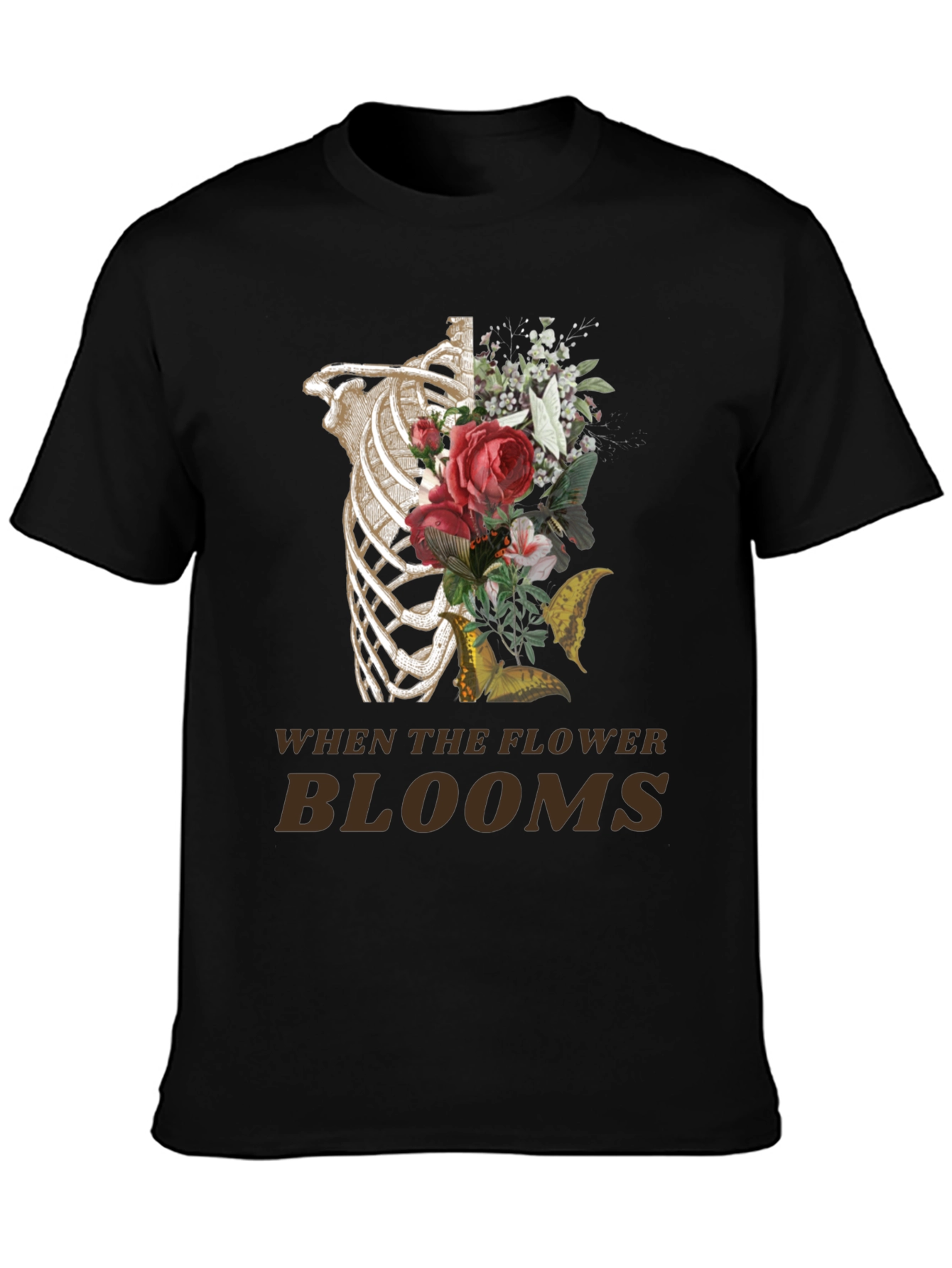 Floral Rib Cage Graphic Tee