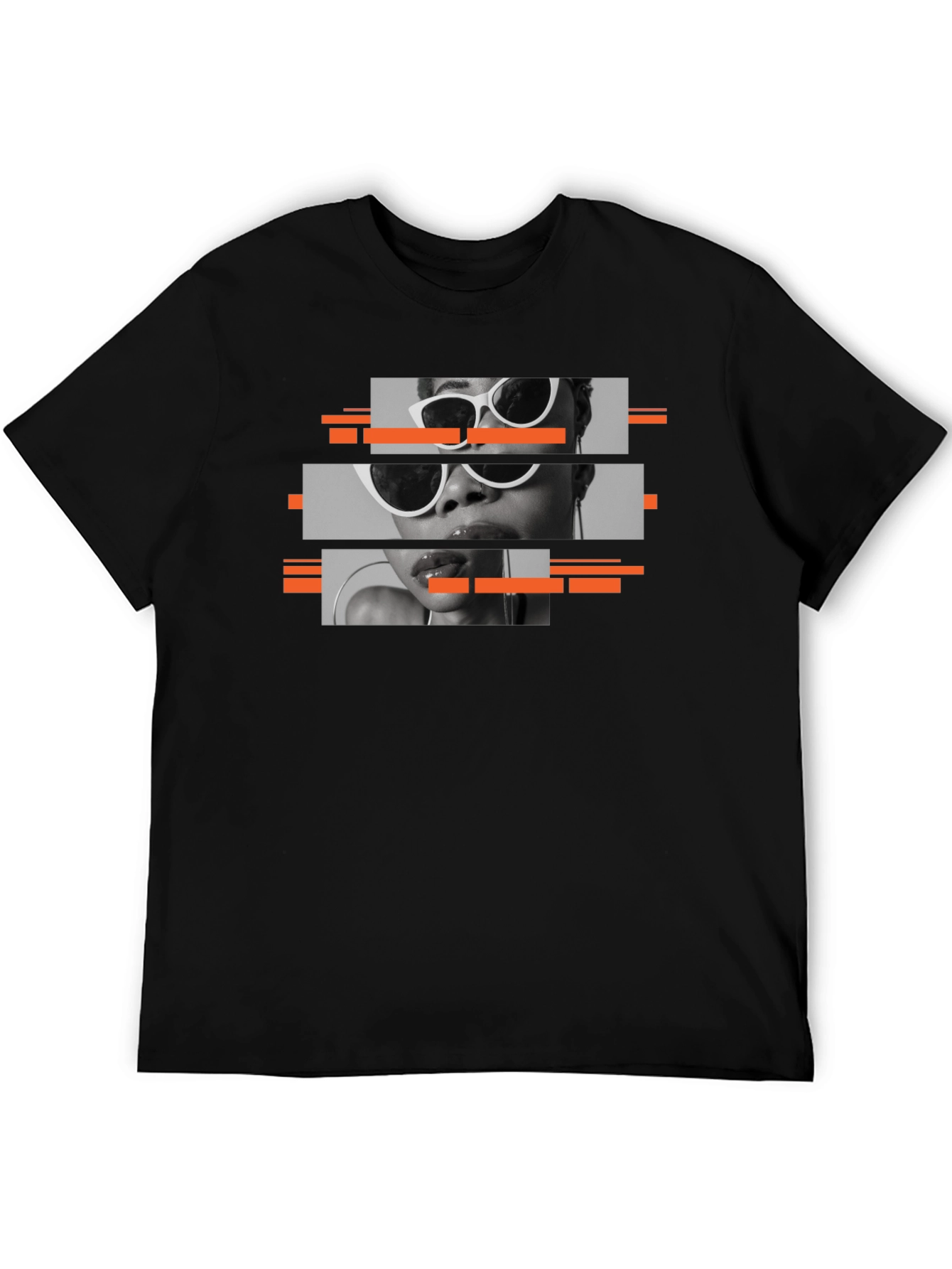Stylish Black T-Shirt with Graphic Print