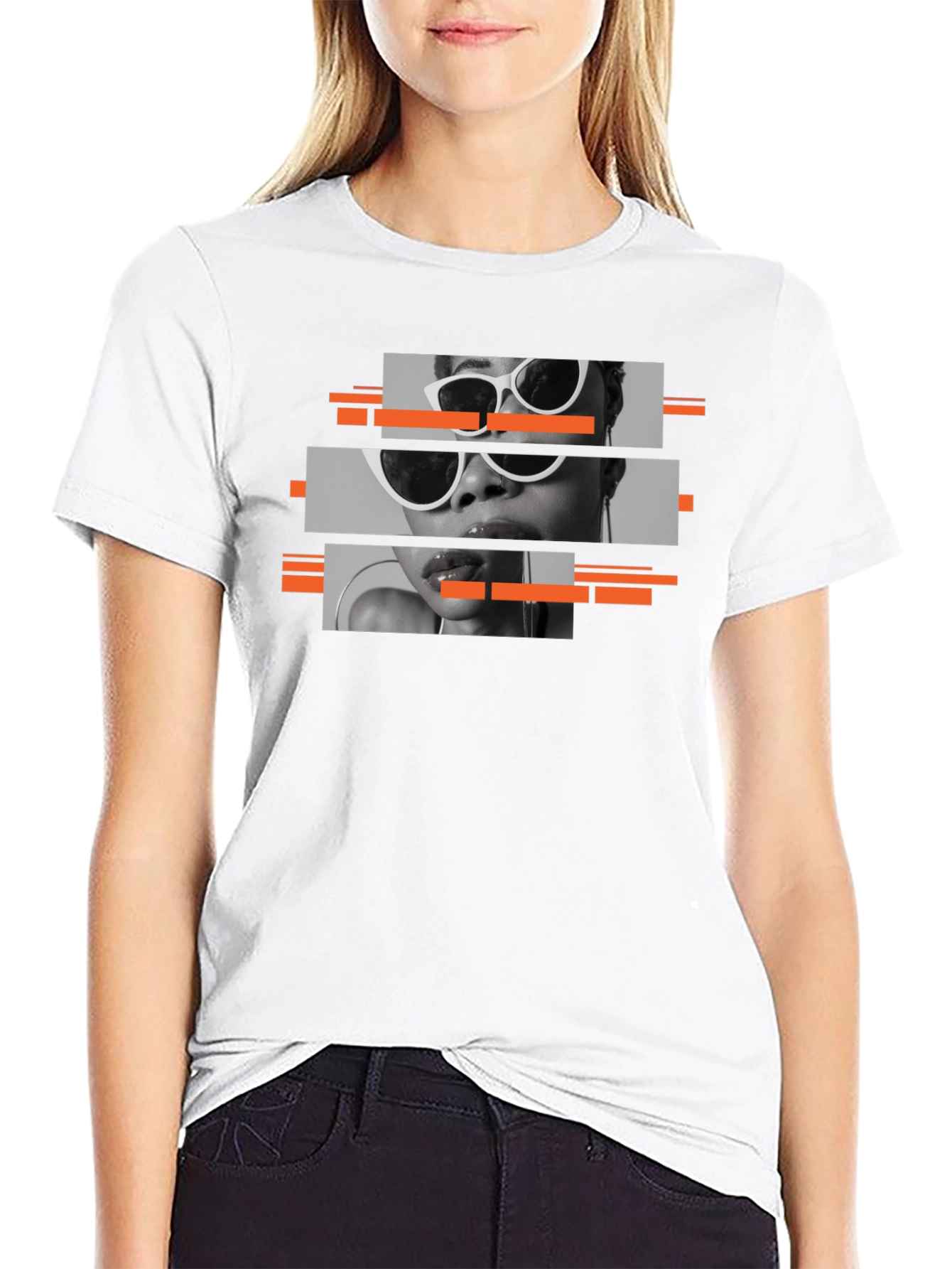 Stylish Black T-Shirt with Graphic Print