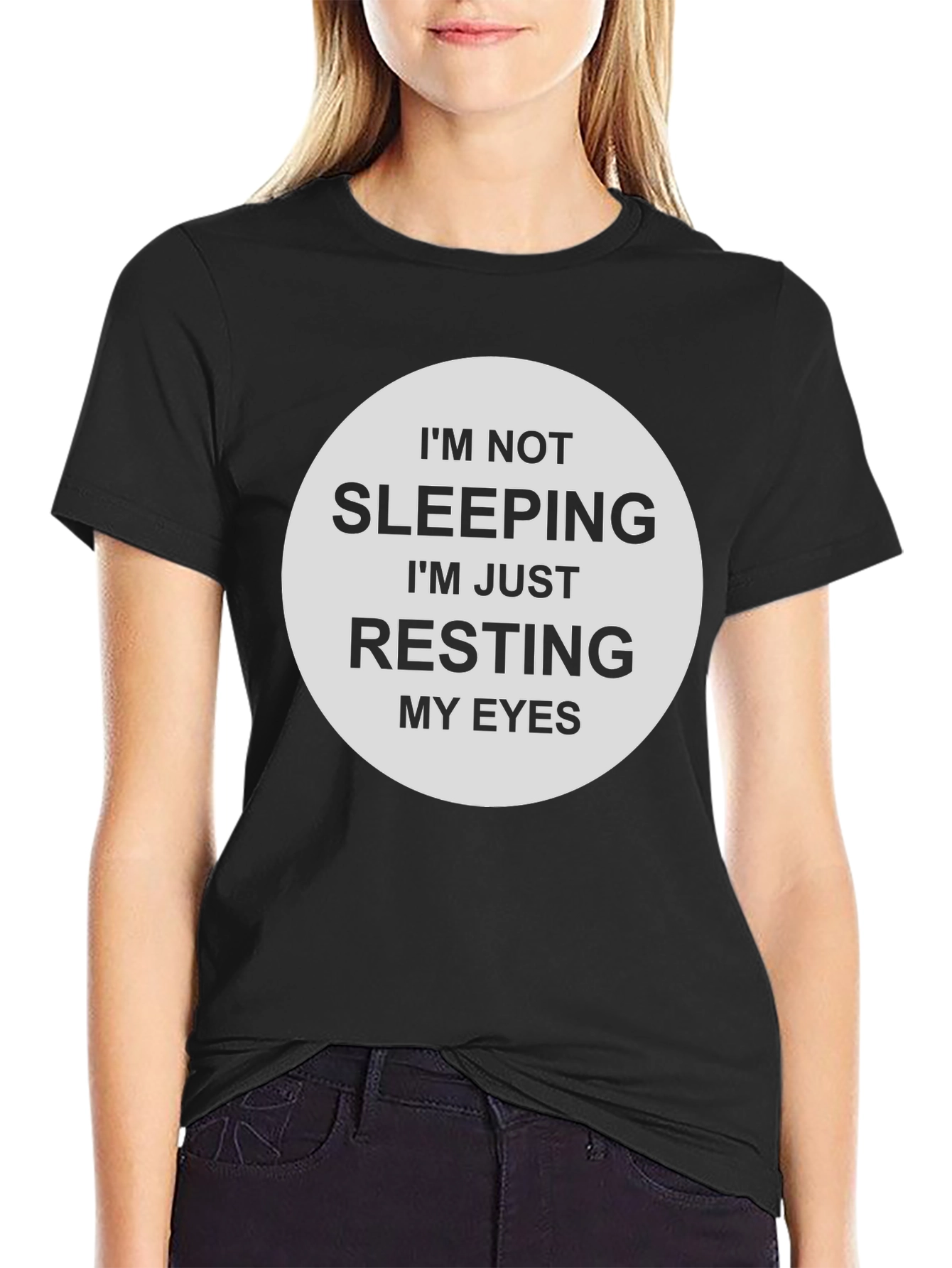 Resting Eyes Funny Graphic Tee