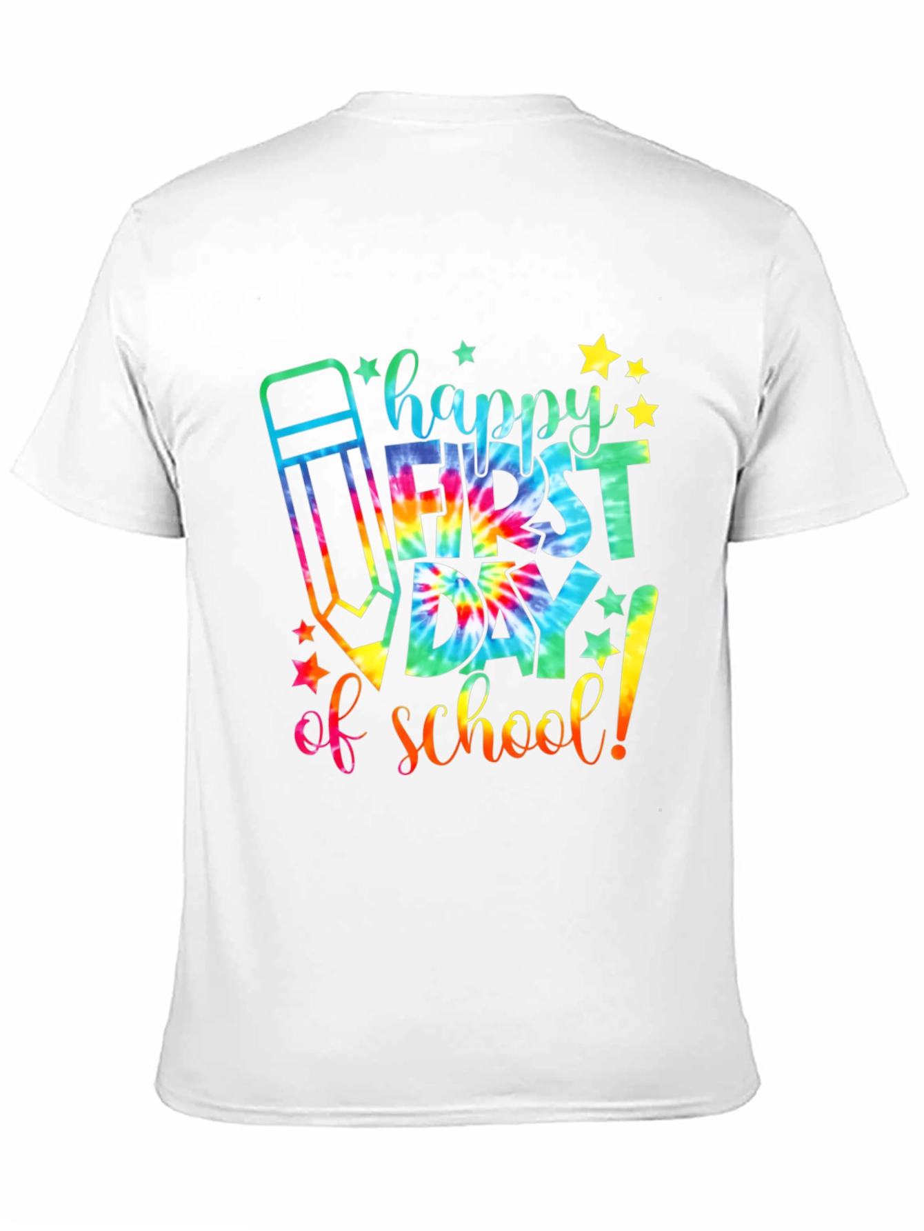 Happy First Day of School Tie-Dye T-Shirt