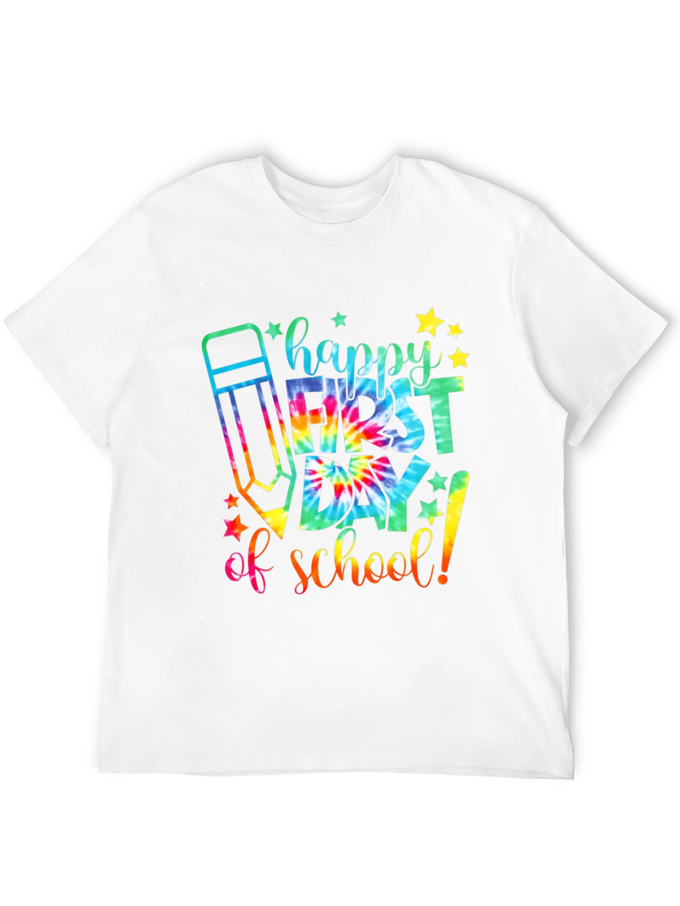 Happy First Day of School Tie-Dye T-Shirt