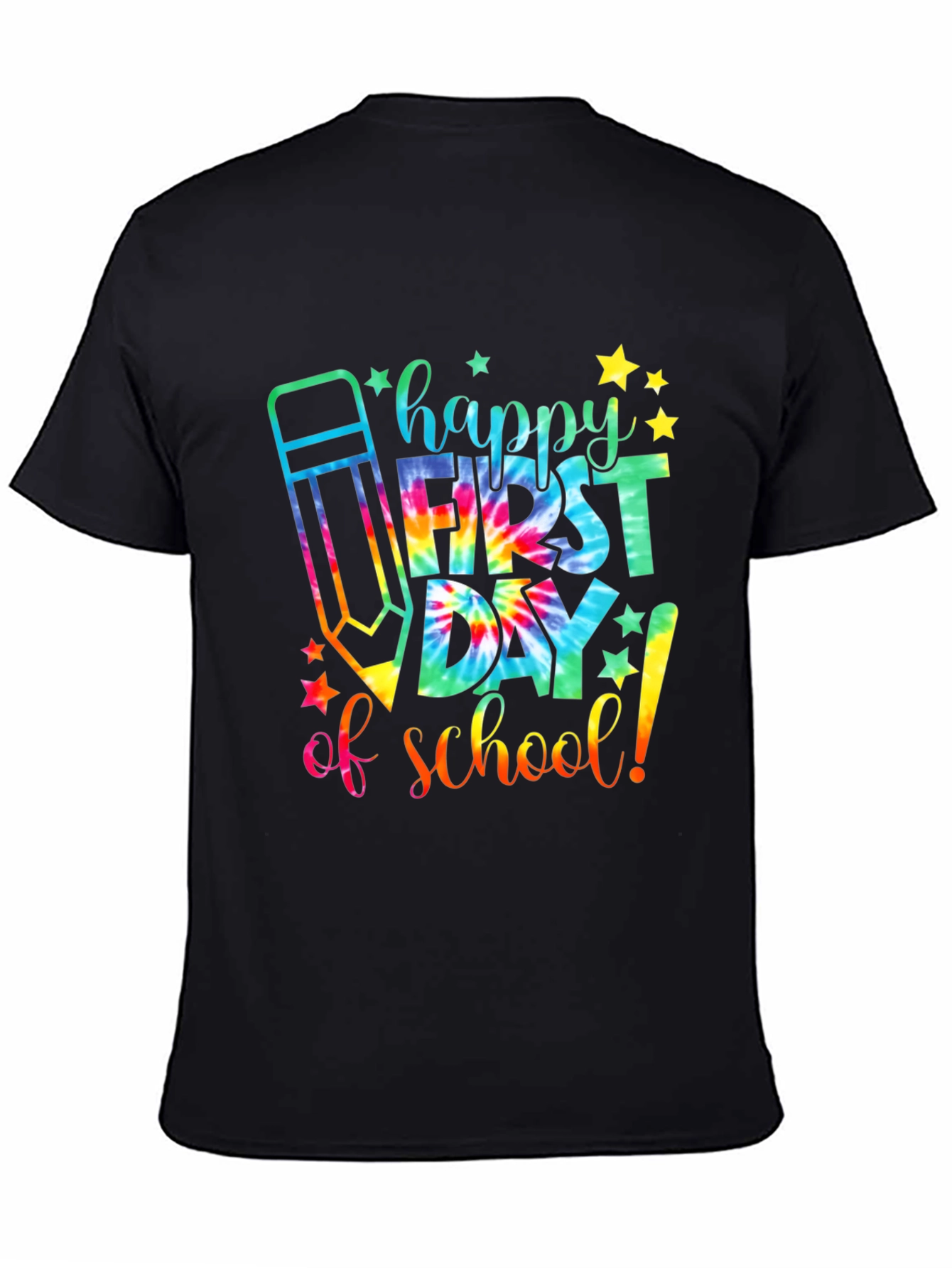 Happy First Day of School Tie-Dye T-Shirt
