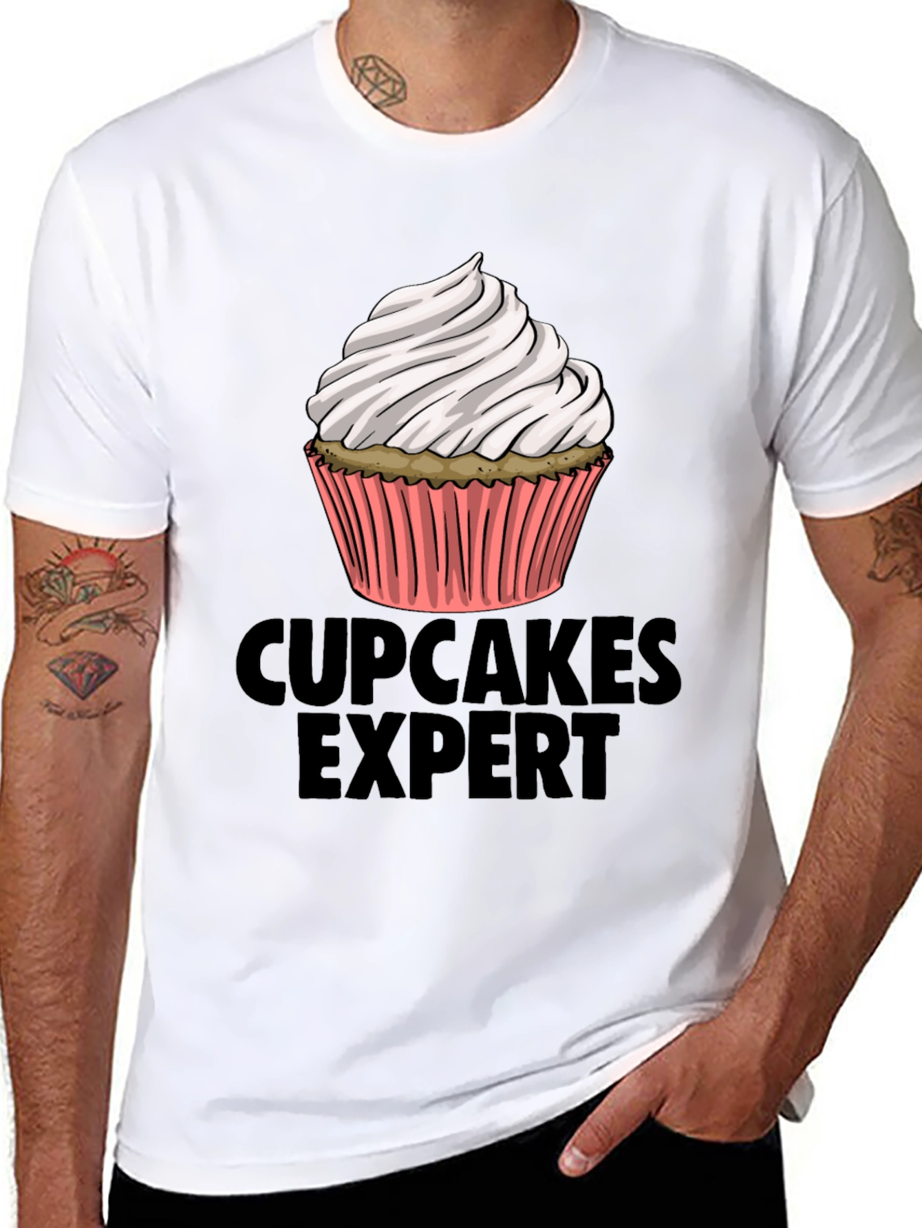 Cupcakes Expert T-Shirt: Sweet Treat Fashion