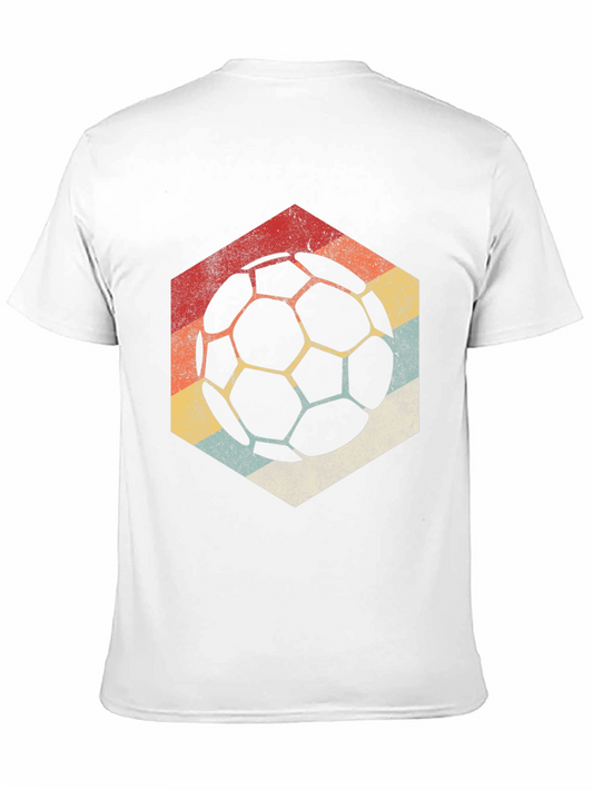 Retro Soccer Ball Graphic Tee - Vintage Style T-Shirt