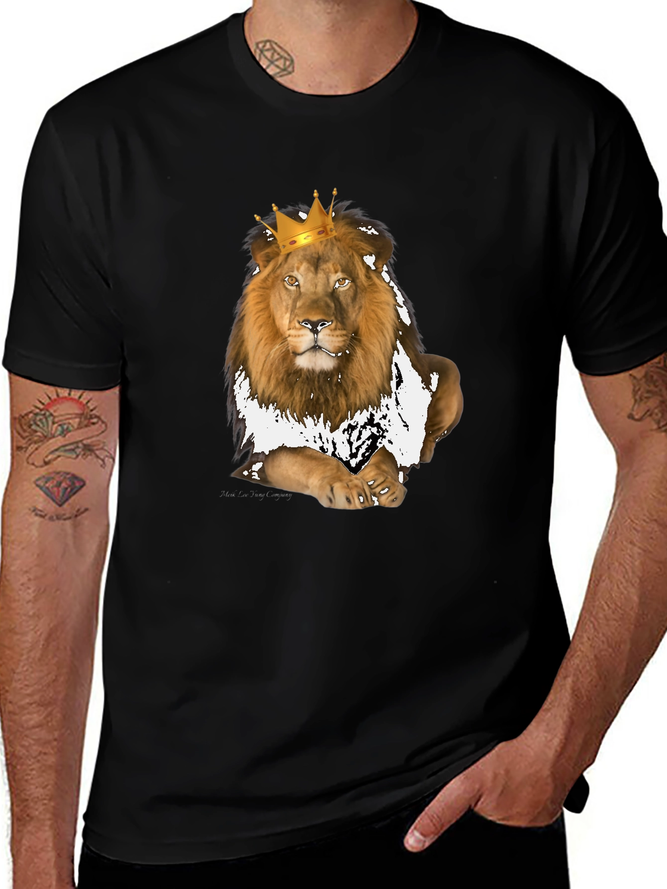 King Lion Graphic Tee - Black