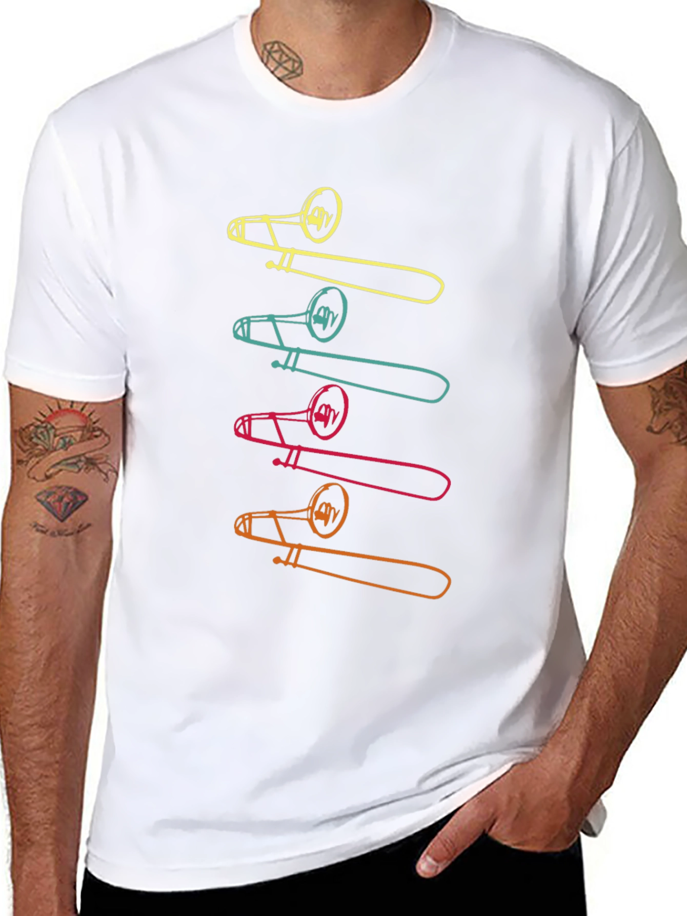 Funky Trombone Graphic Tee