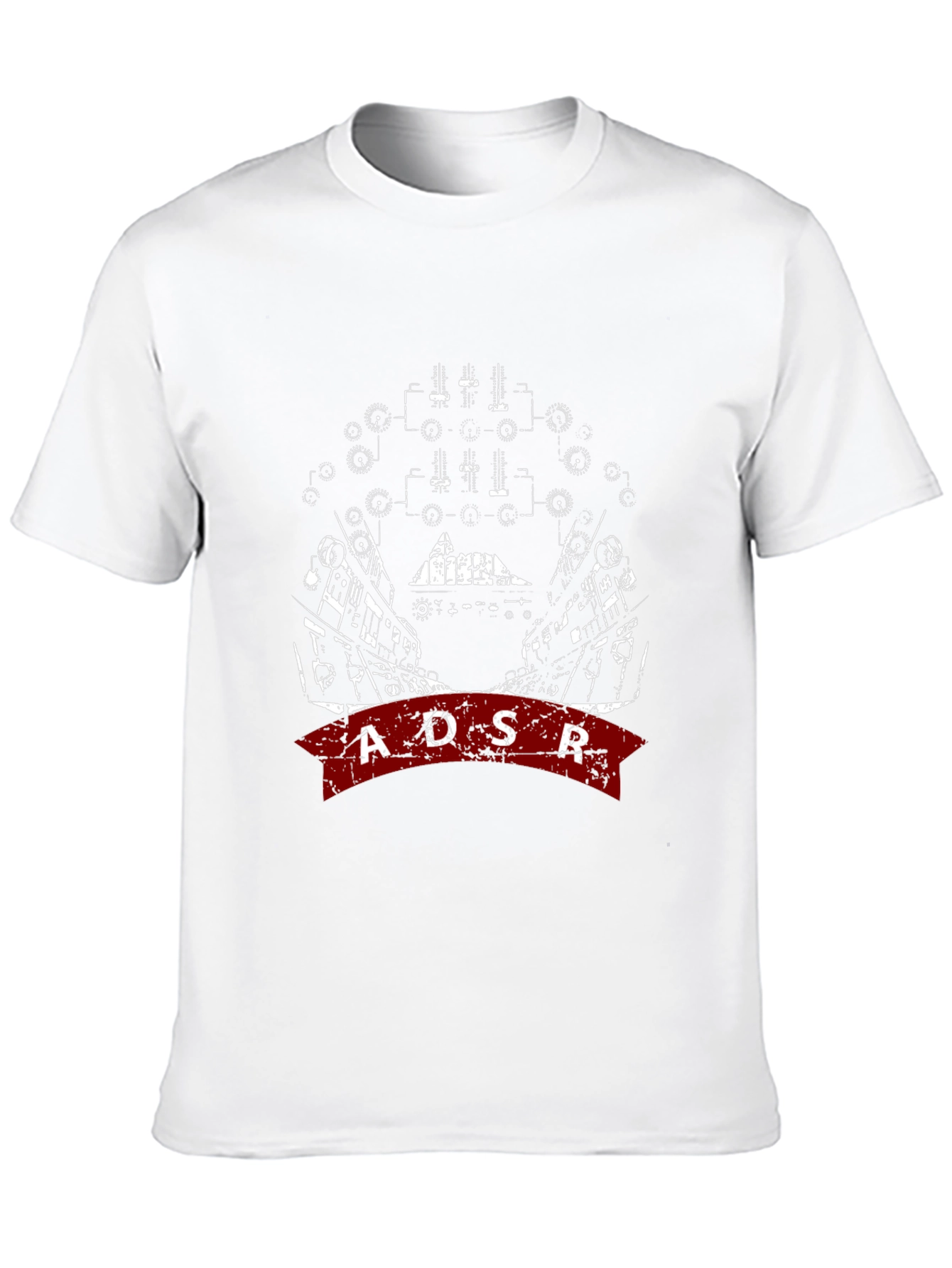 ADSR Graphic Print Black T-Shirt