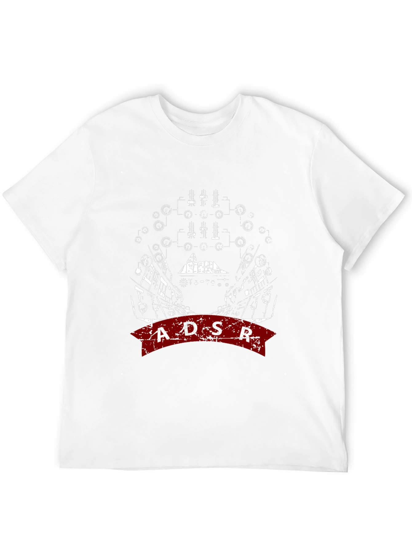 ADSR Graphic Print Black T-Shirt