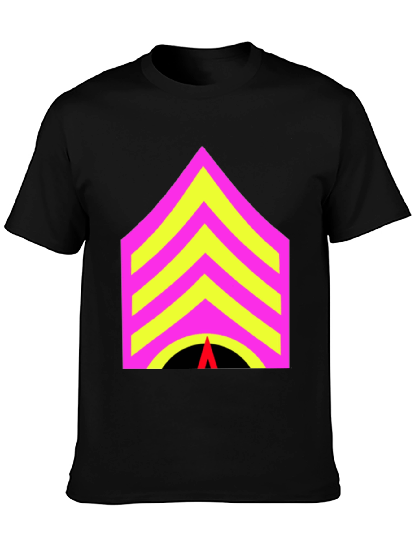 Sergeant Stripes Graphic Tee - Bold Statement Style