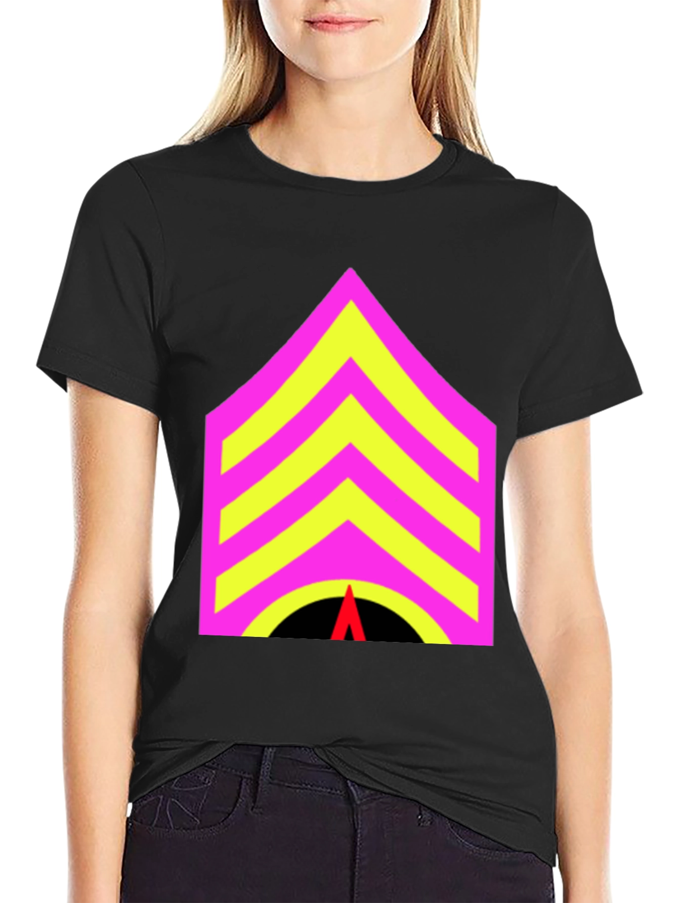 Sergeant Stripes Graphic Tee - Bold Statement Style