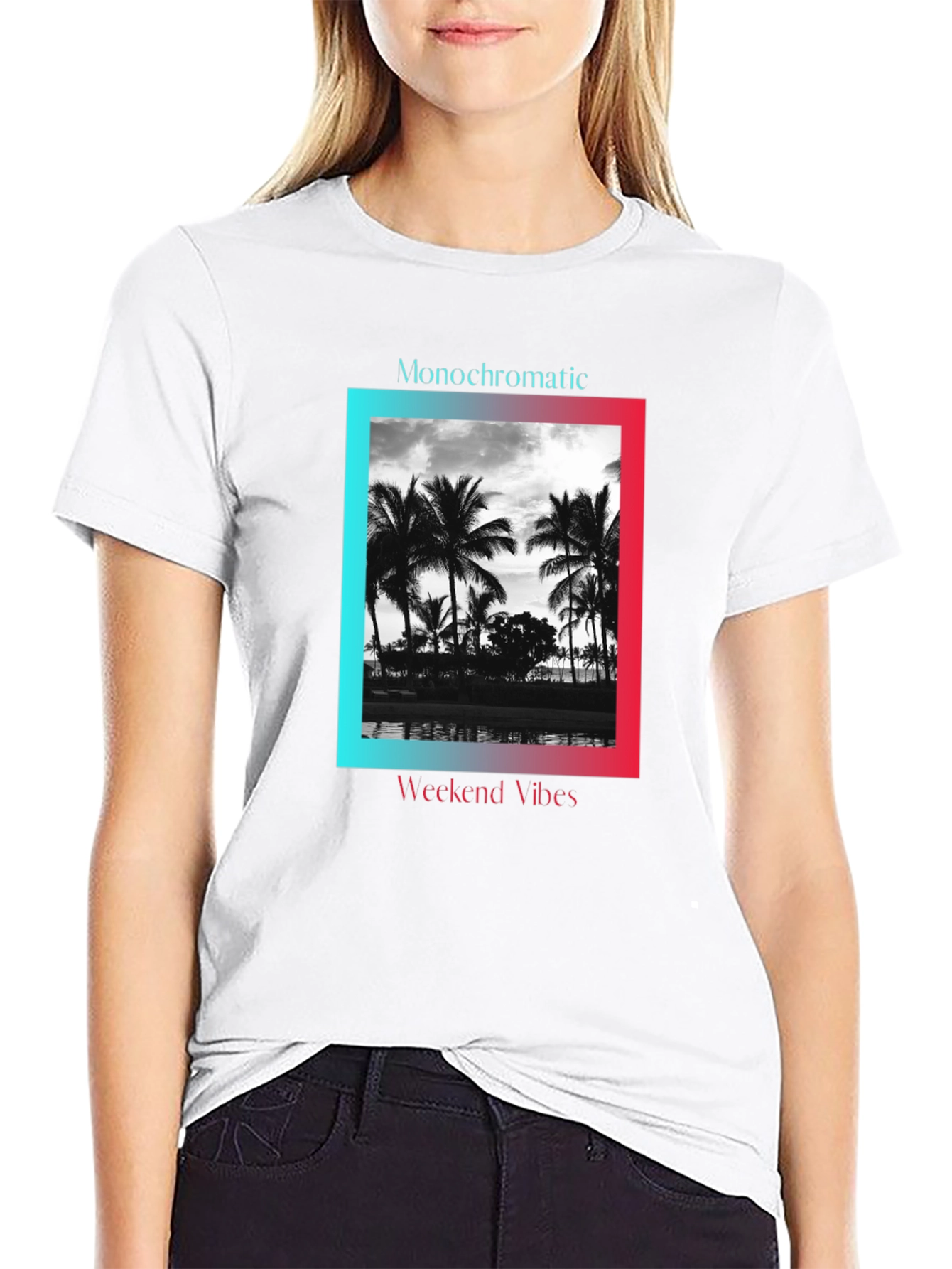 Monochromatic Weekend Vibes T-Shirt