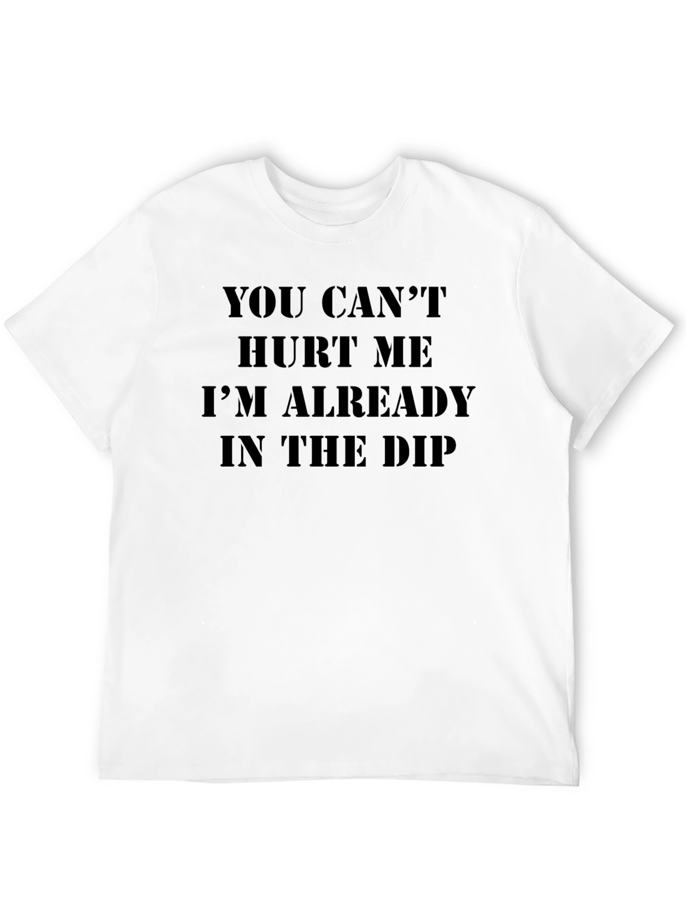 You Cant Hurt Me Black Tee