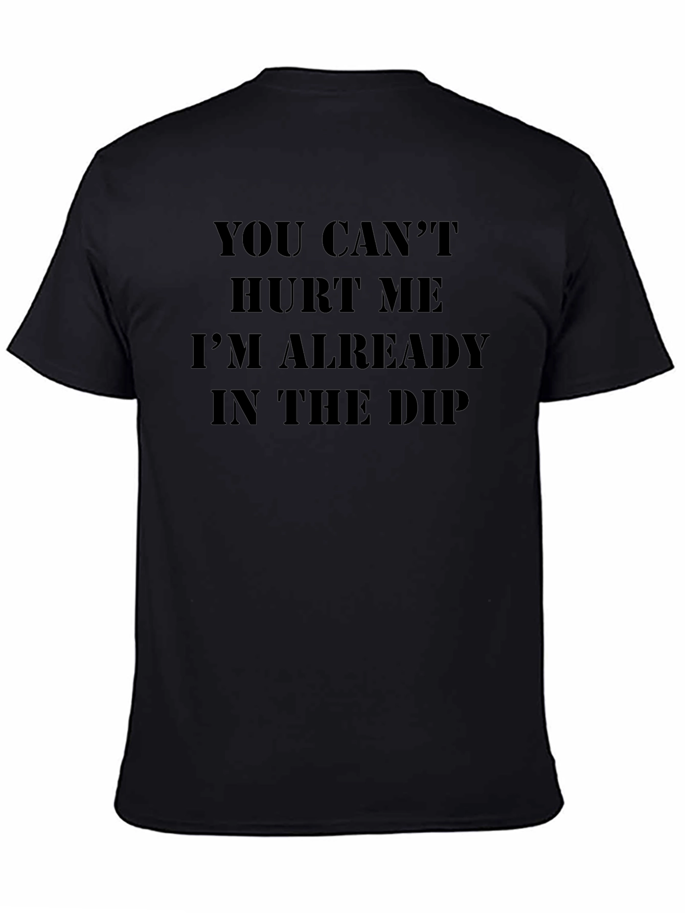 You Cant Hurt Me Black Tee