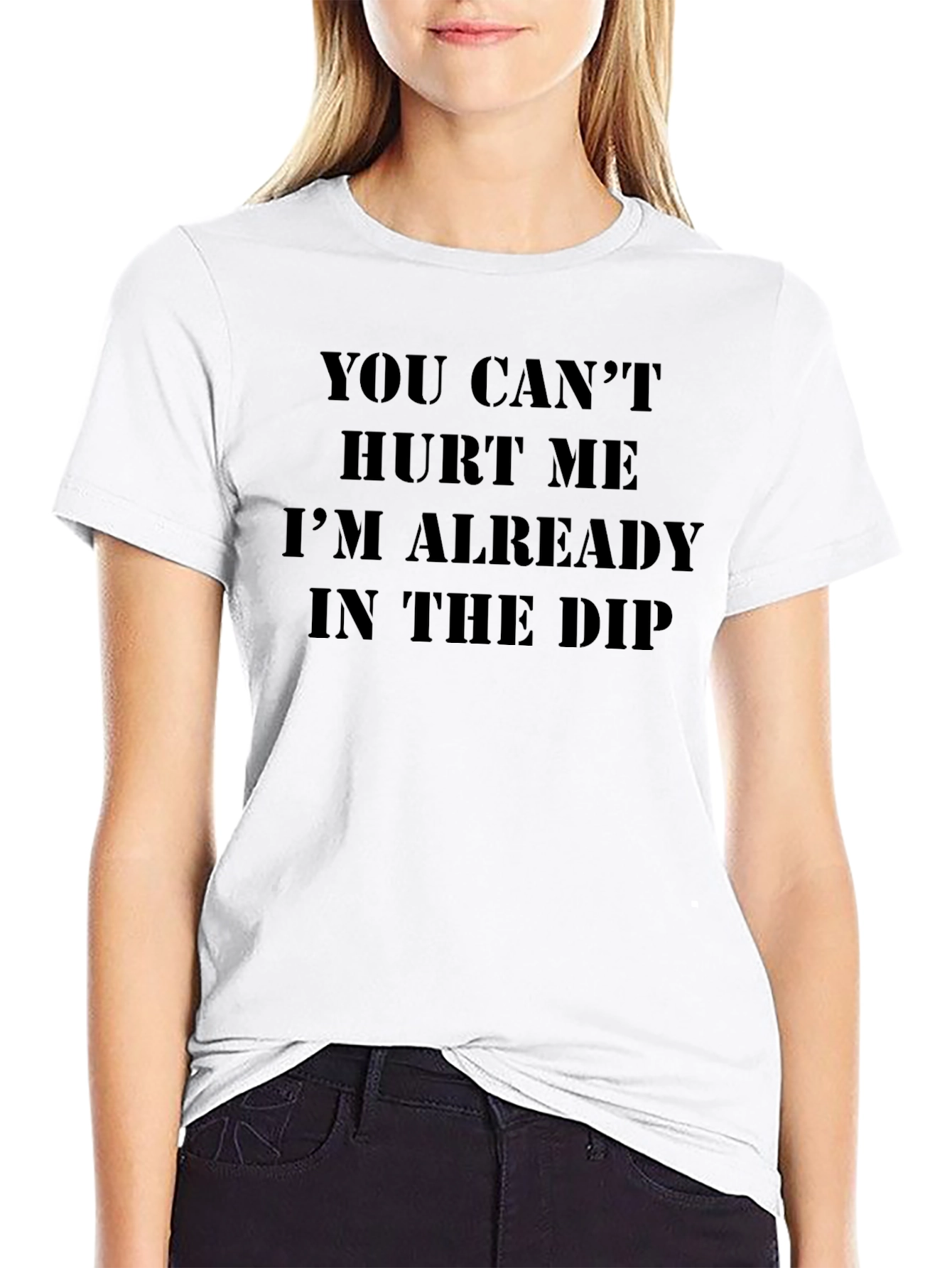 You Cant Hurt Me Black Tee