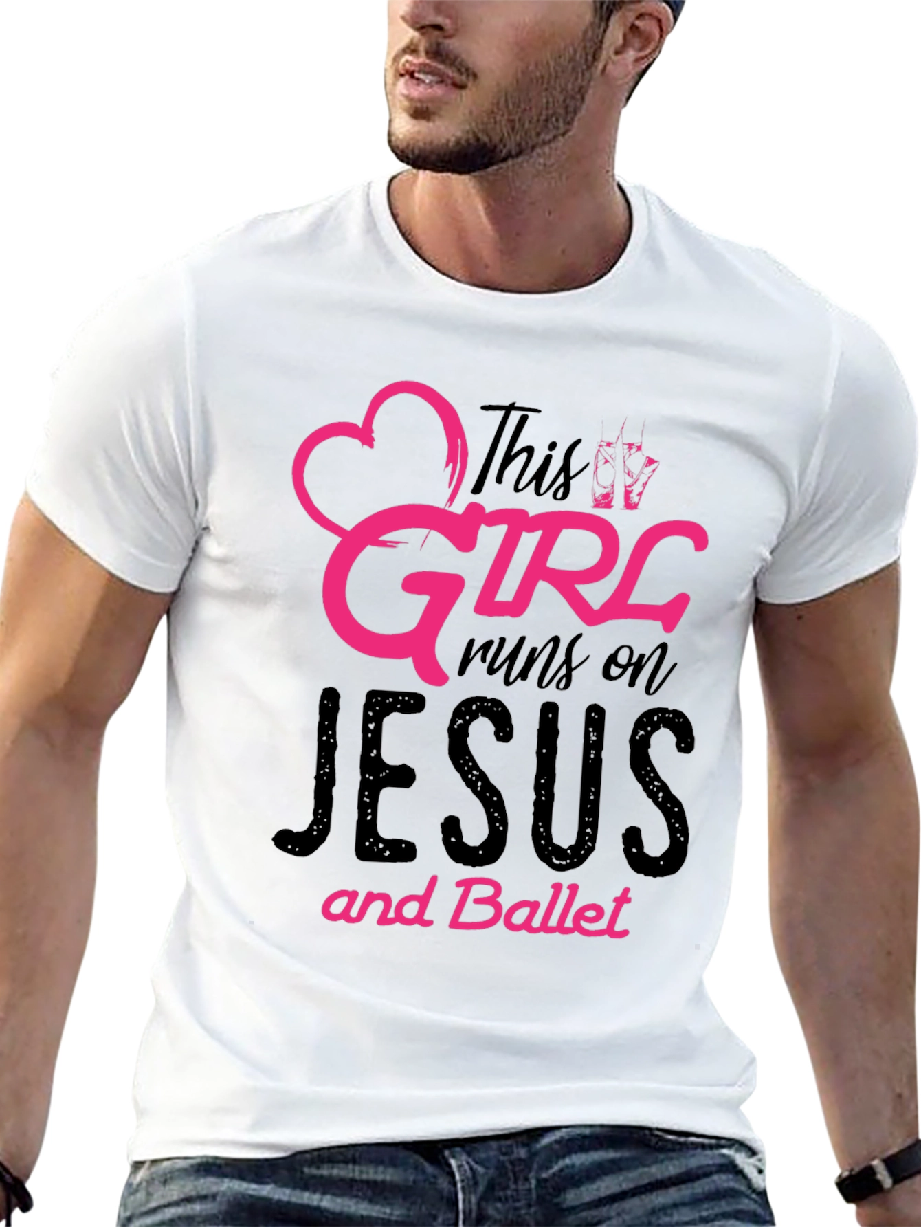 This Girl Runs on Jesus and Ballet T-Shirt