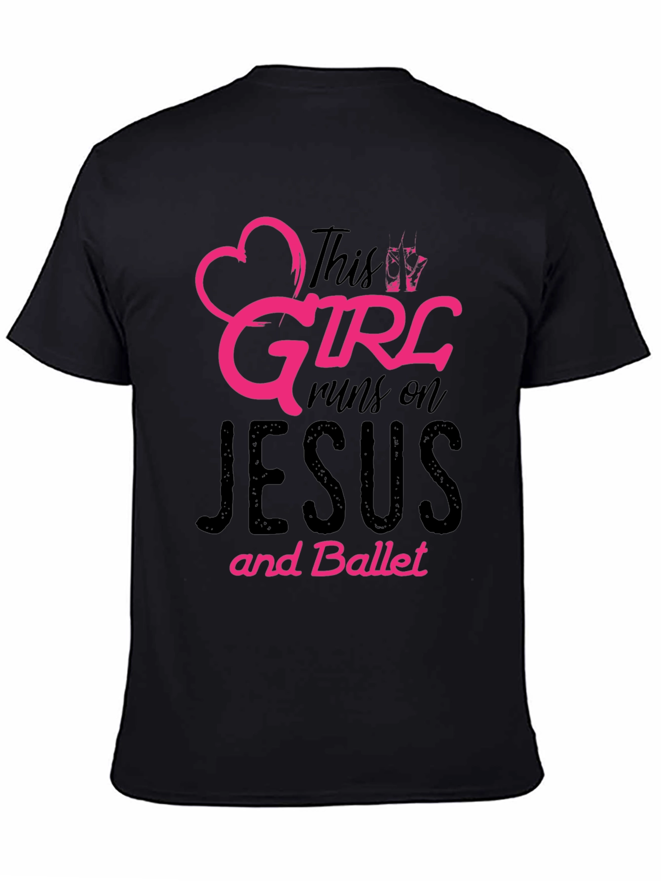 This Girl Runs on Jesus and Ballet T-Shirt