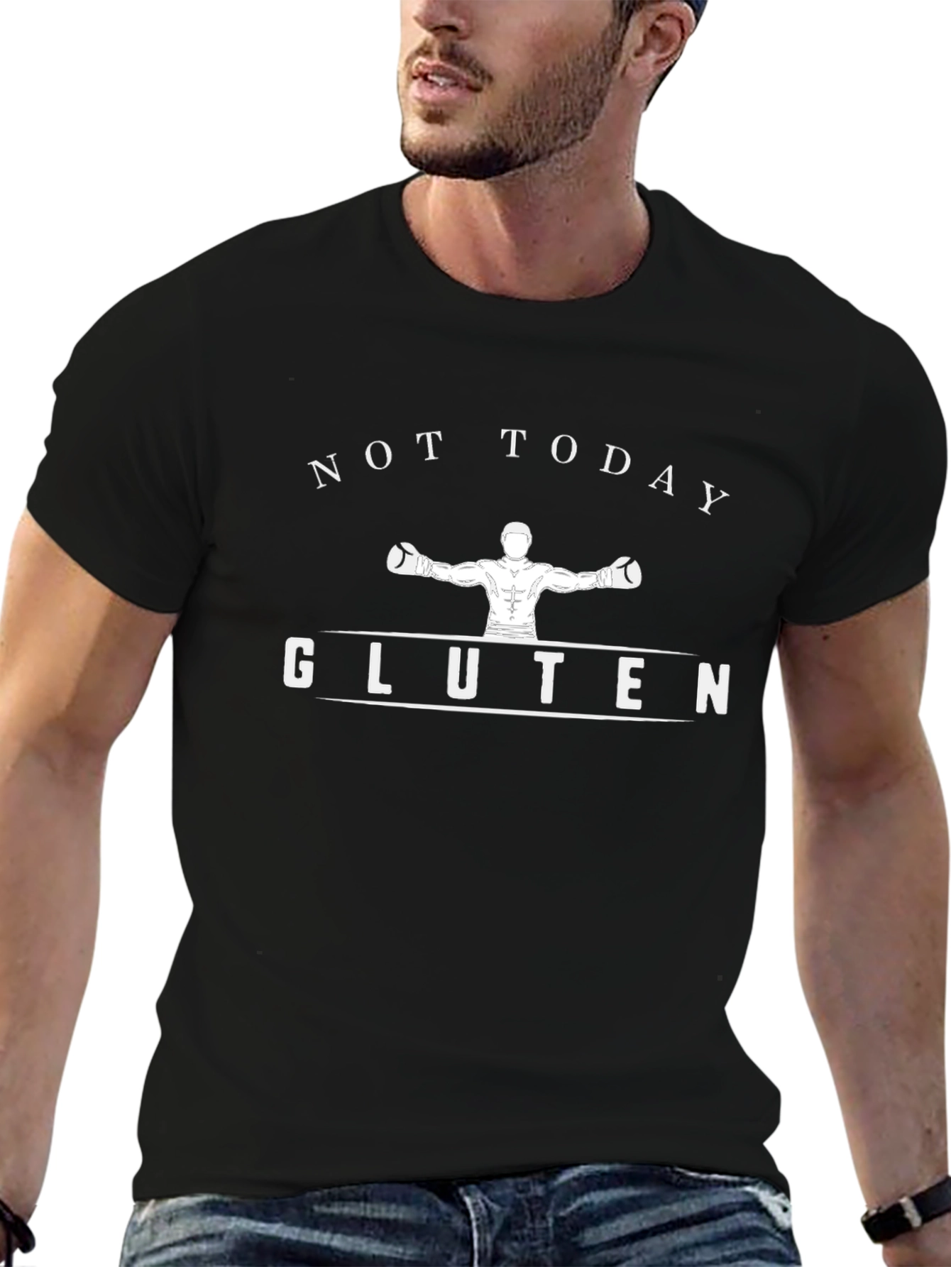 Not Today Gluten Black T-Shirt