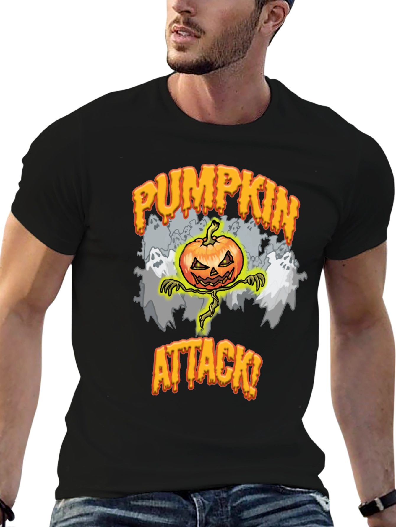Pumpkin Attack Halloween T-Shirt