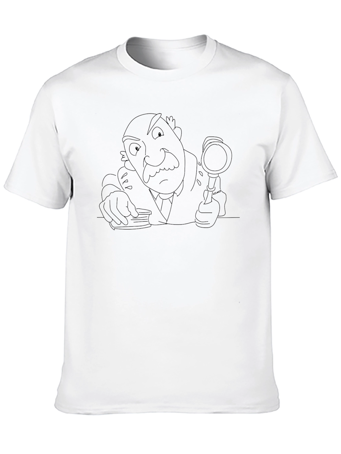 Cartoon Detective Graphic Tee - Sleuth Style!