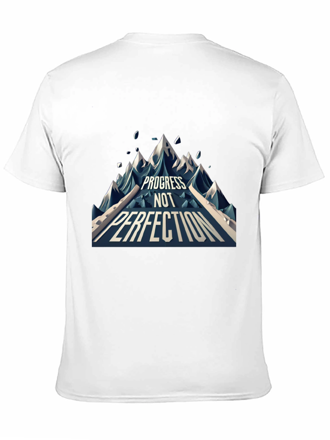 Progress Not Perfection Mountain Graphic T-Shirt