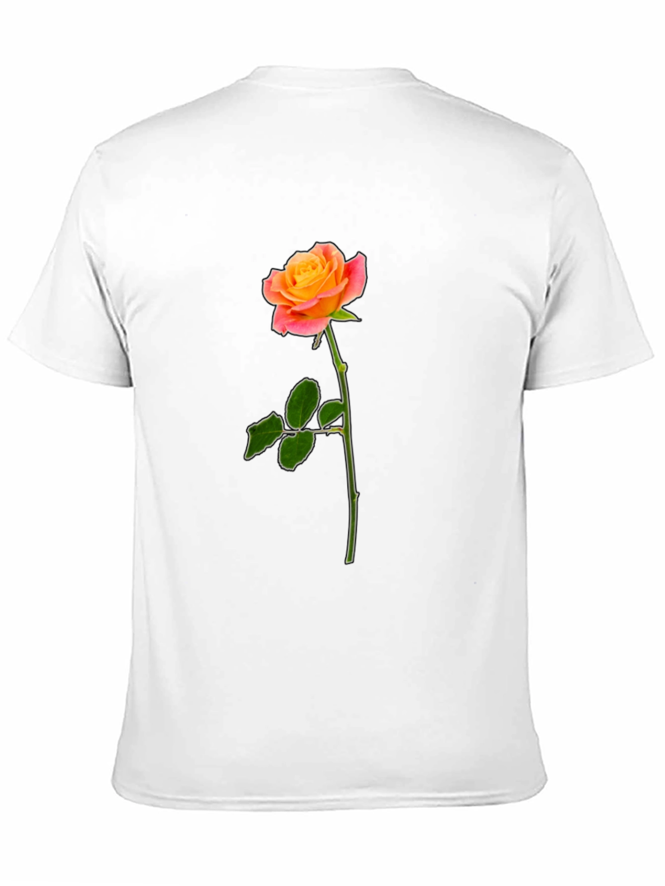 Rose Graphic Black T-Shirt