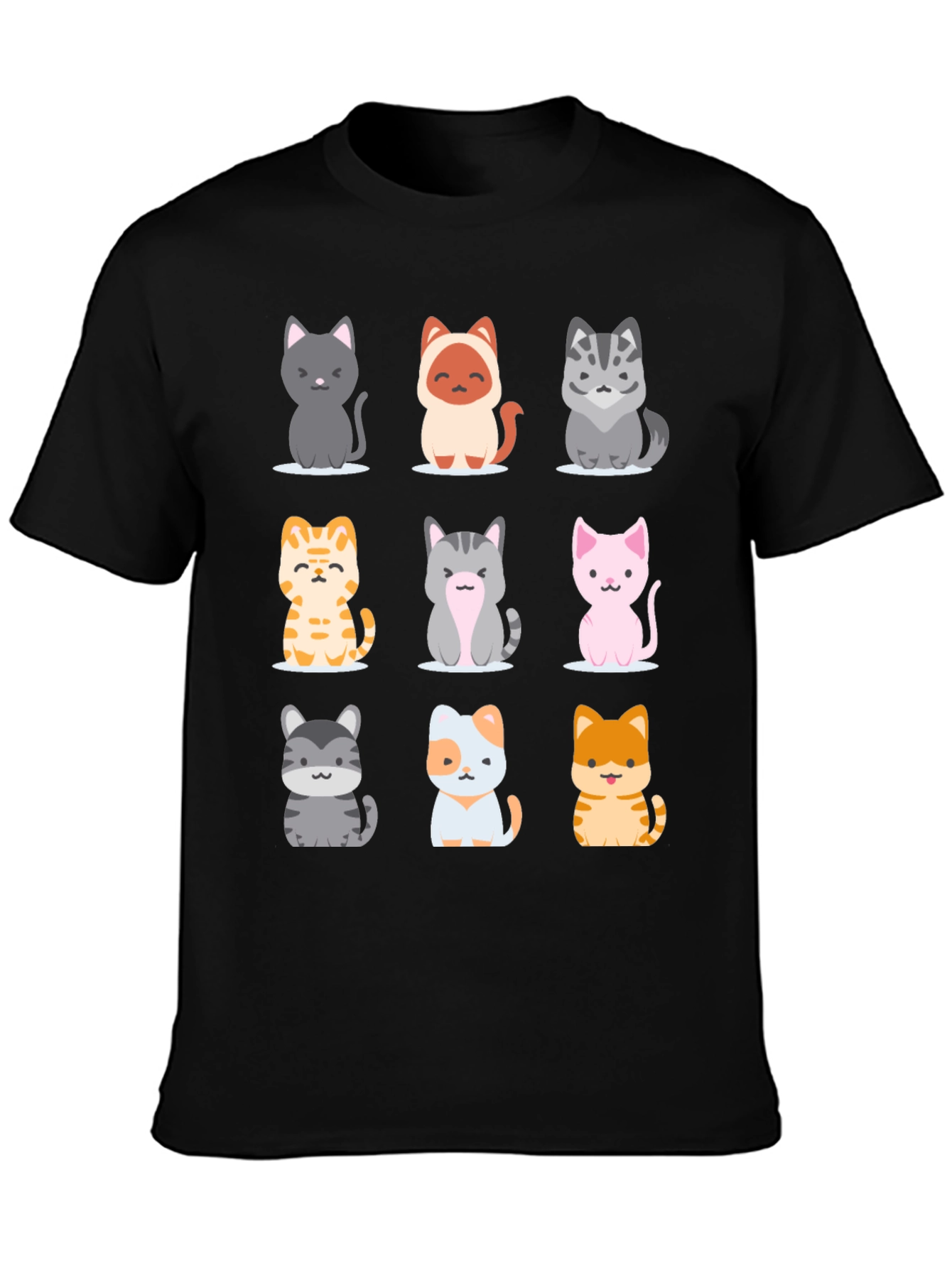 Cute Cartoon Cat T-Shirt