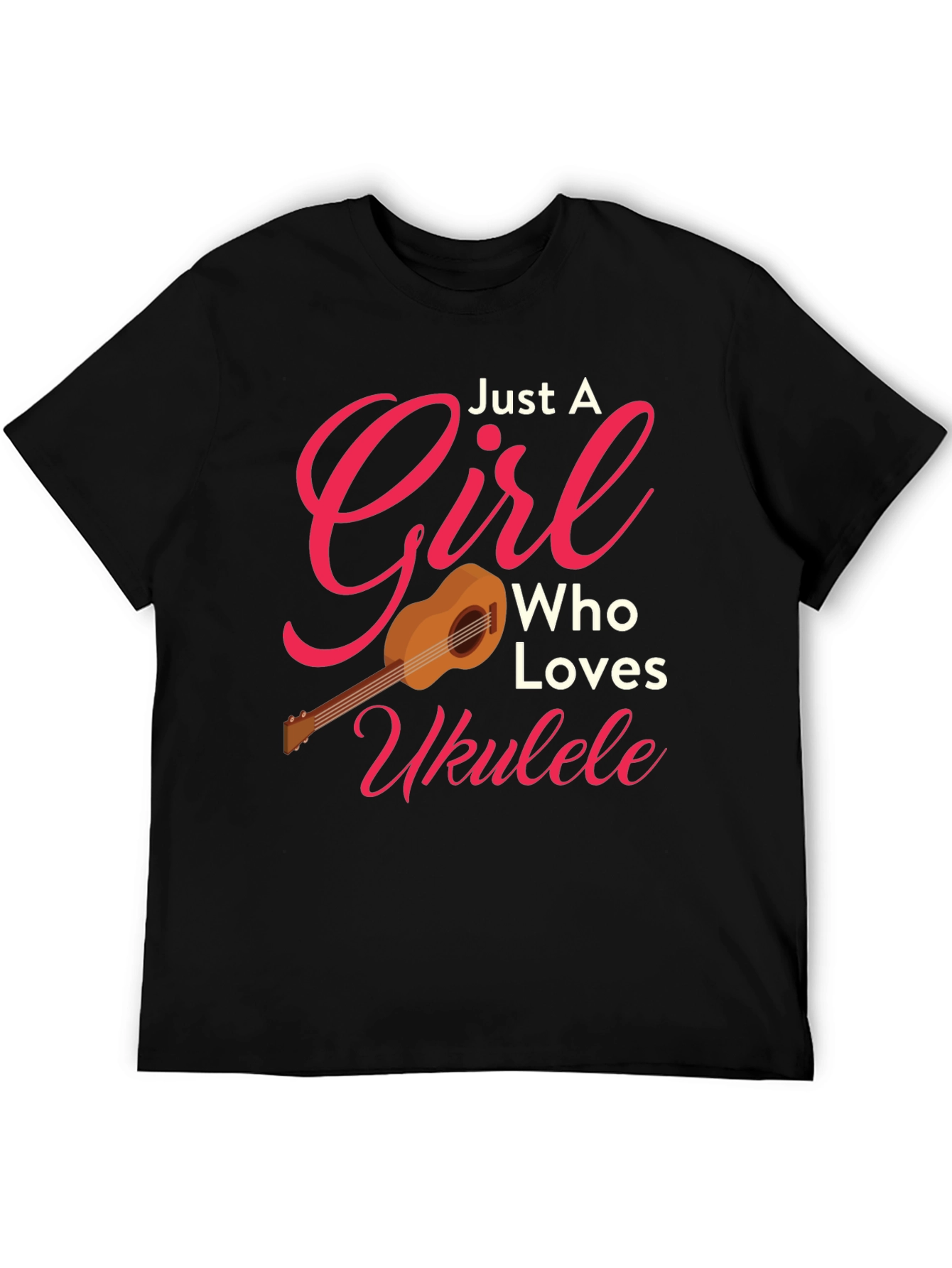 Just A Girl Who Loves Ukulele T-Shirt