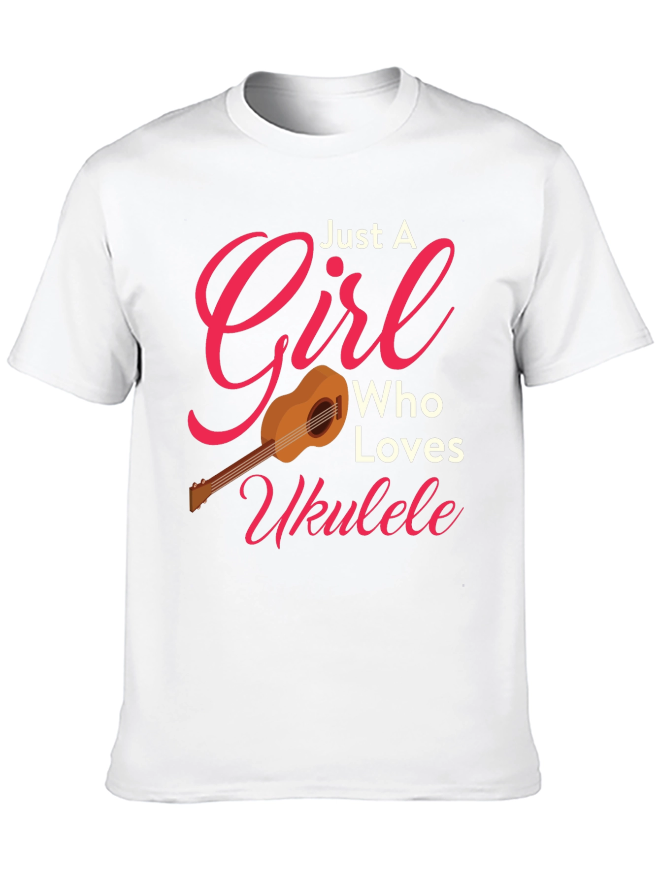 Just A Girl Who Loves Ukulele T-Shirt