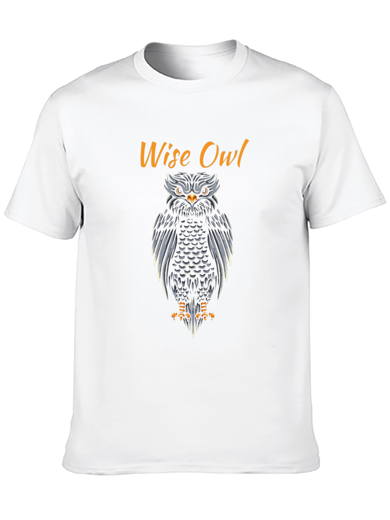 Wise Owl Graphic Print T-Shirt - Mens Black Tee