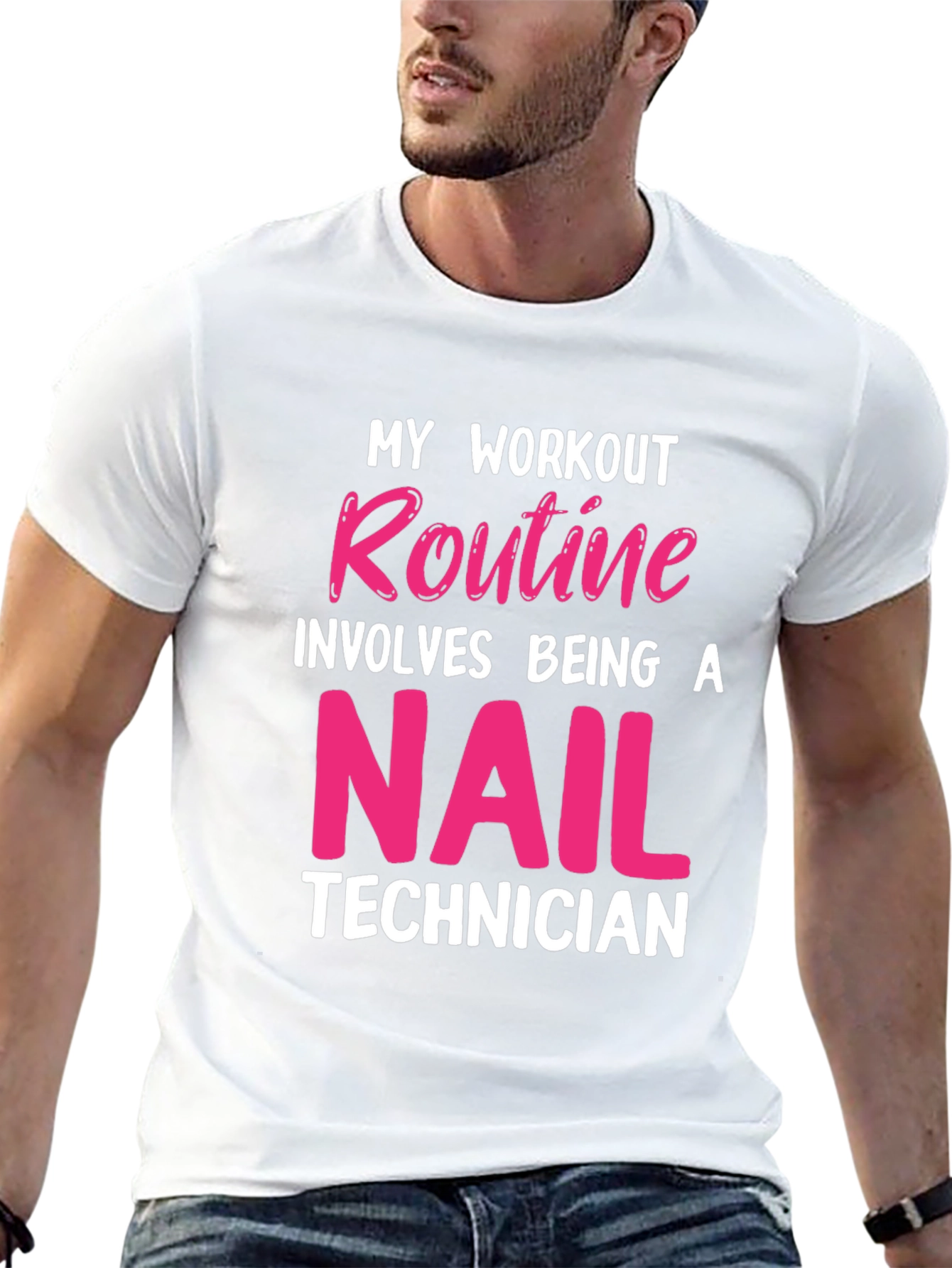 Nail Technician Workout T-Shirt