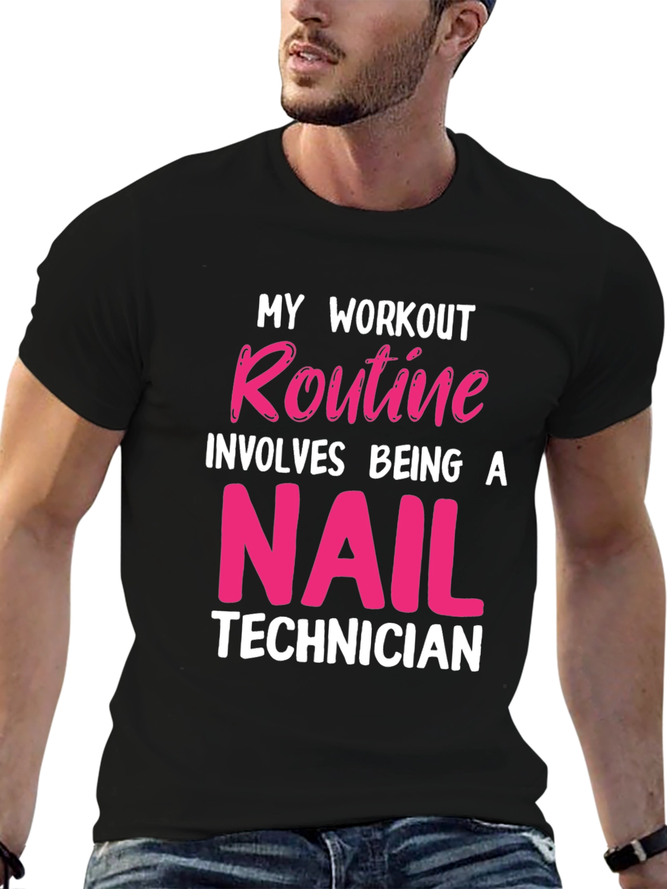 Nail Technician Workout T-Shirt