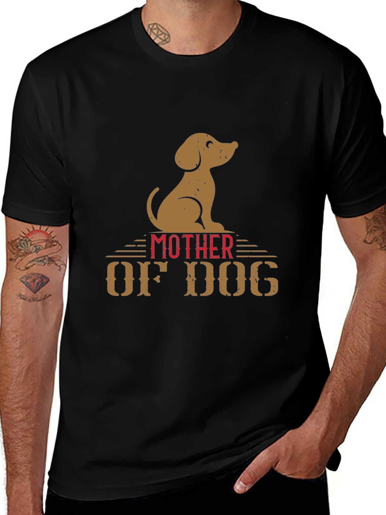 Mother of Dog Graphic T-Shirt Dog Lover Tee