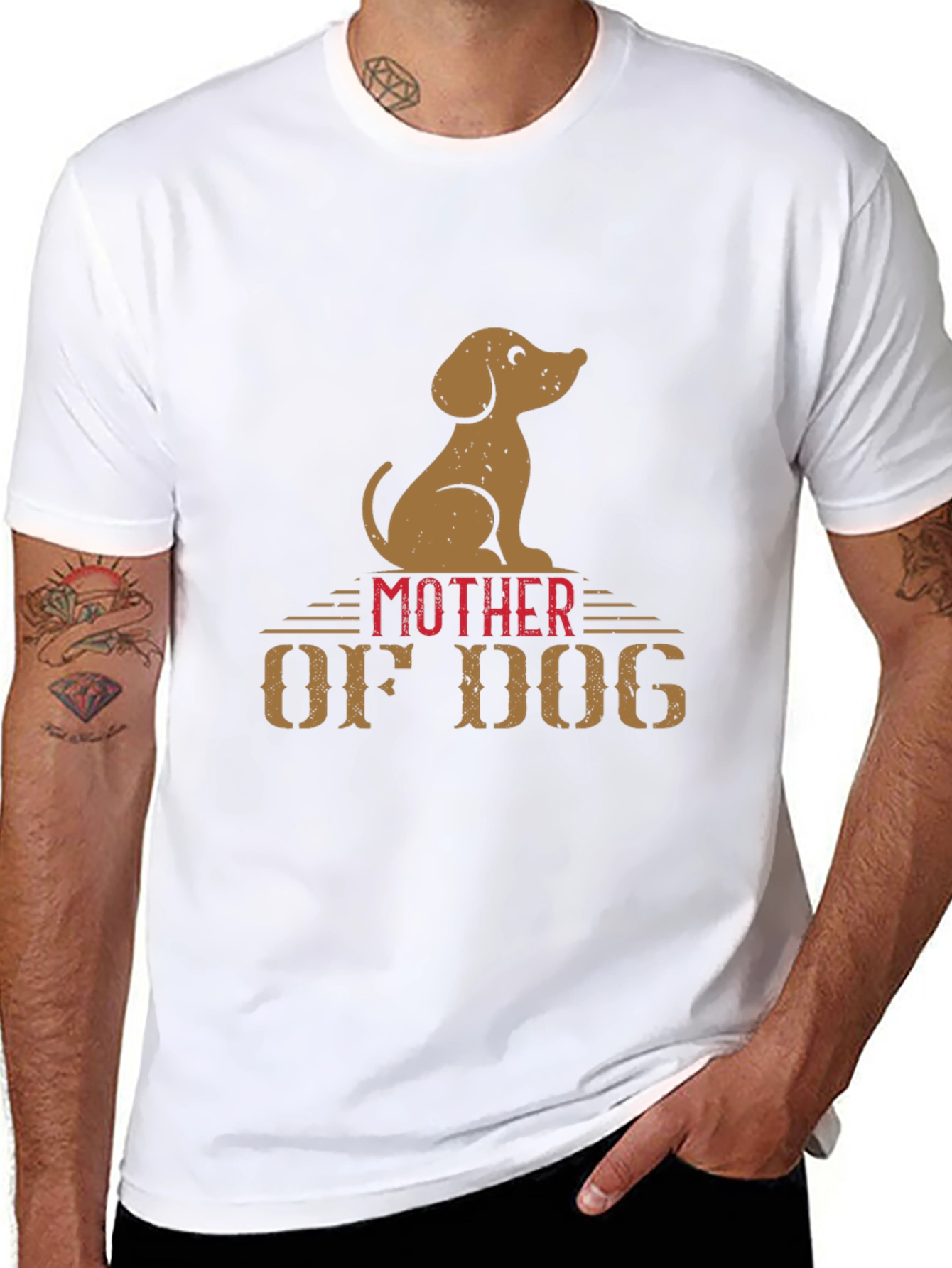 Mother of Dog Graphic T-Shirt Dog Lover Tee