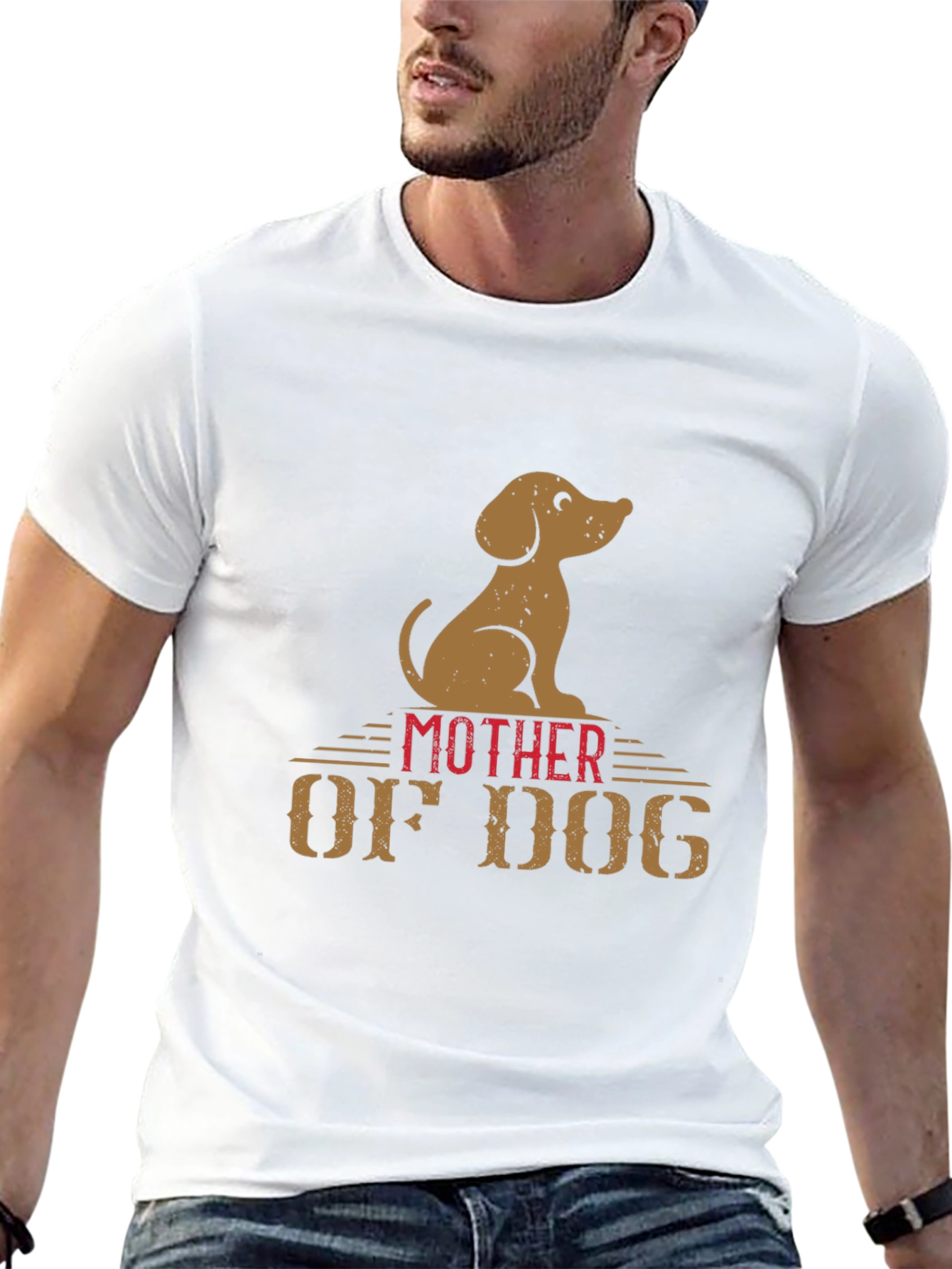 Mother of Dog Graphic T-Shirt Dog Lover Tee