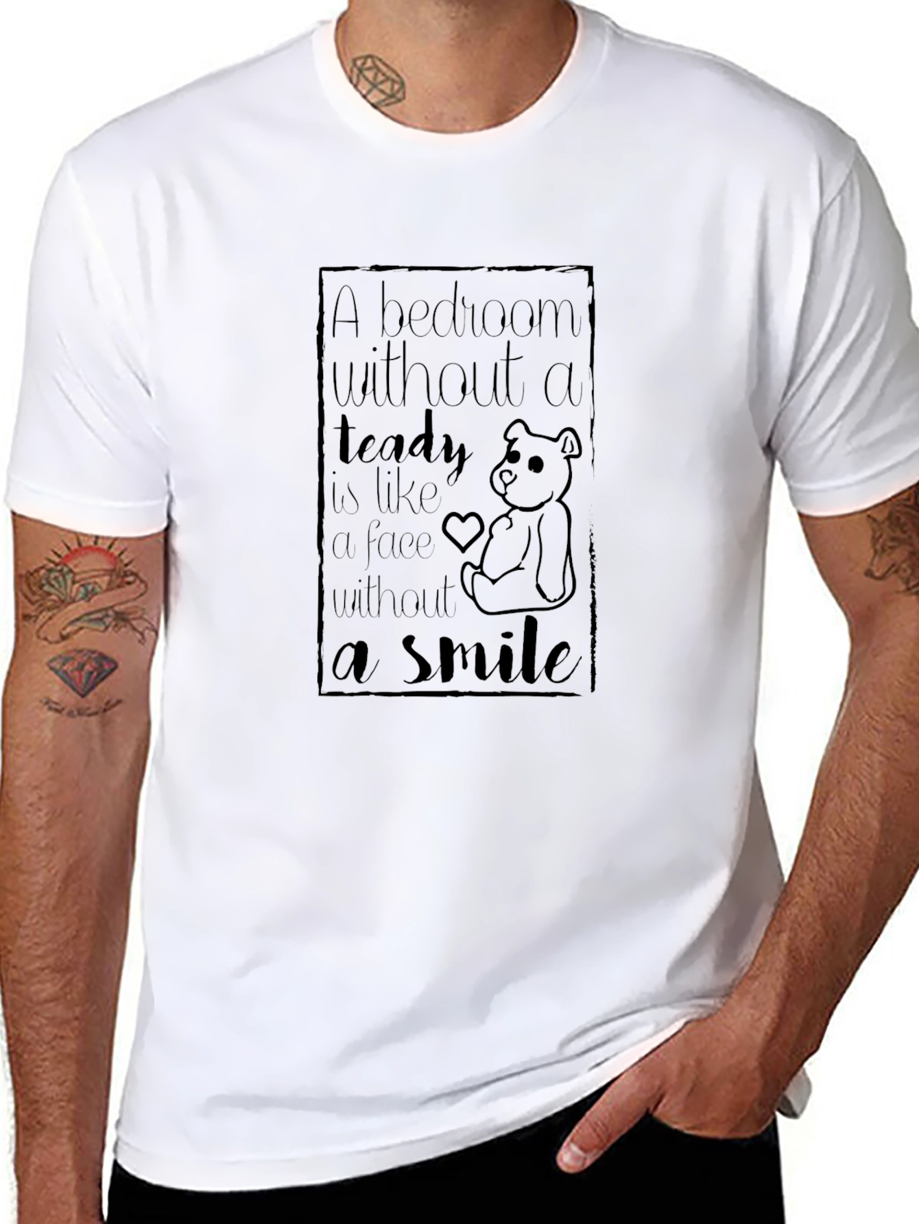 Bedroom Teddy Bear Graphic Tee