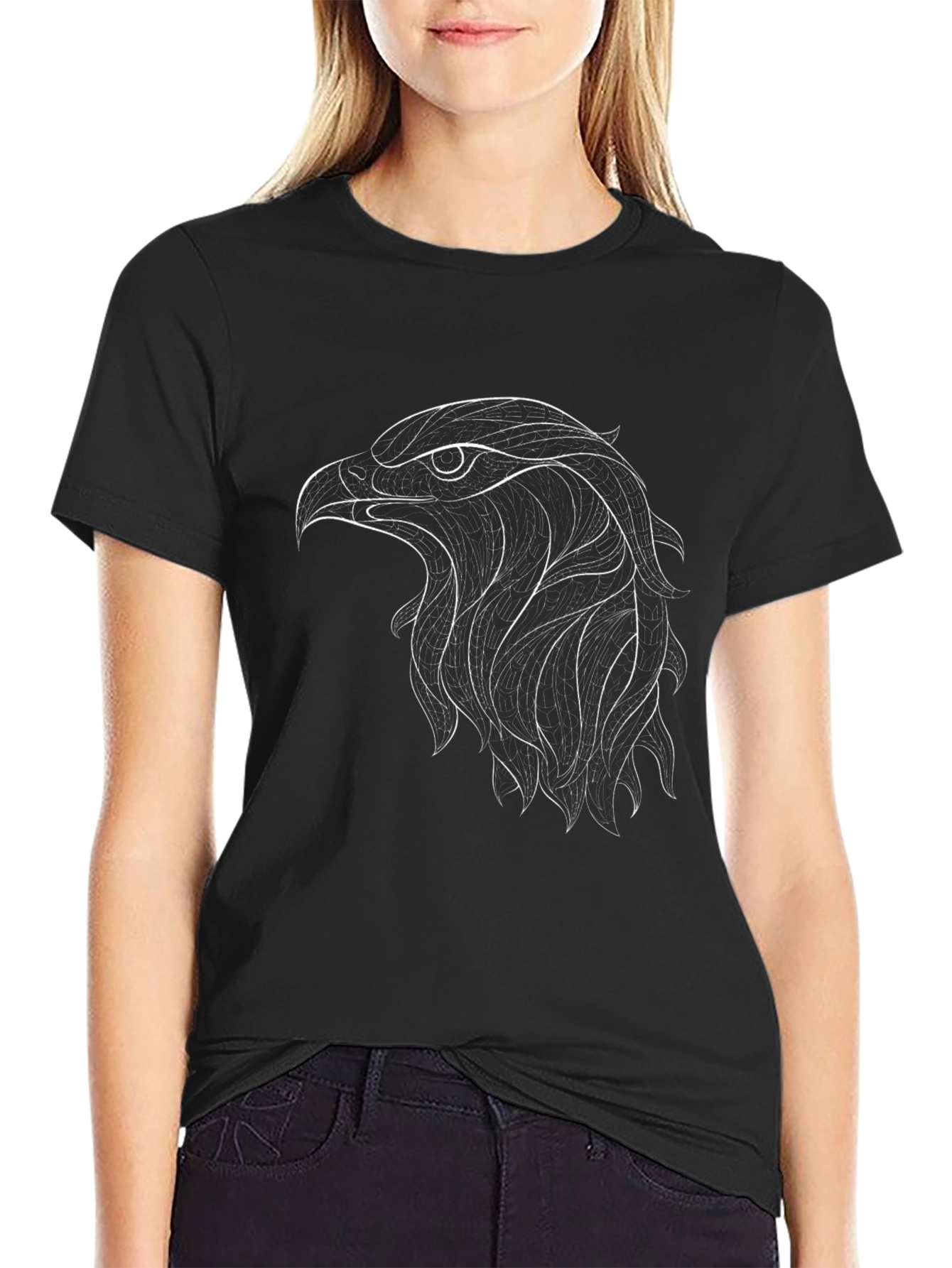 Black Eagle Graphic Tee - Stylish Mens T-Shirt