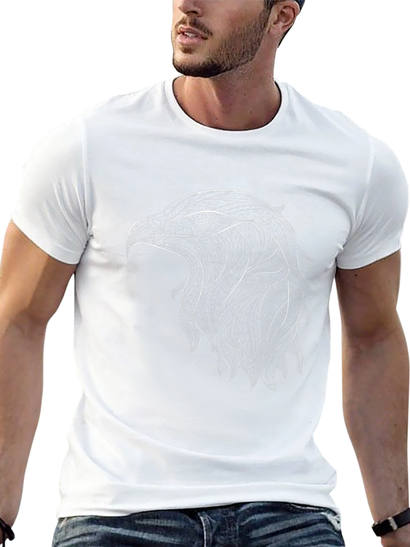 Black Eagle Graphic Tee - Stylish Mens T-Shirt