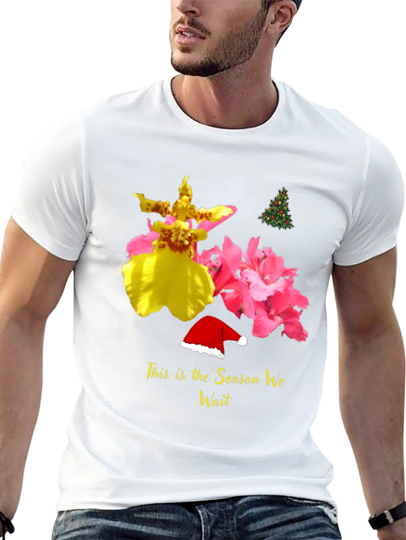 Festive Floral Season Wait Tee