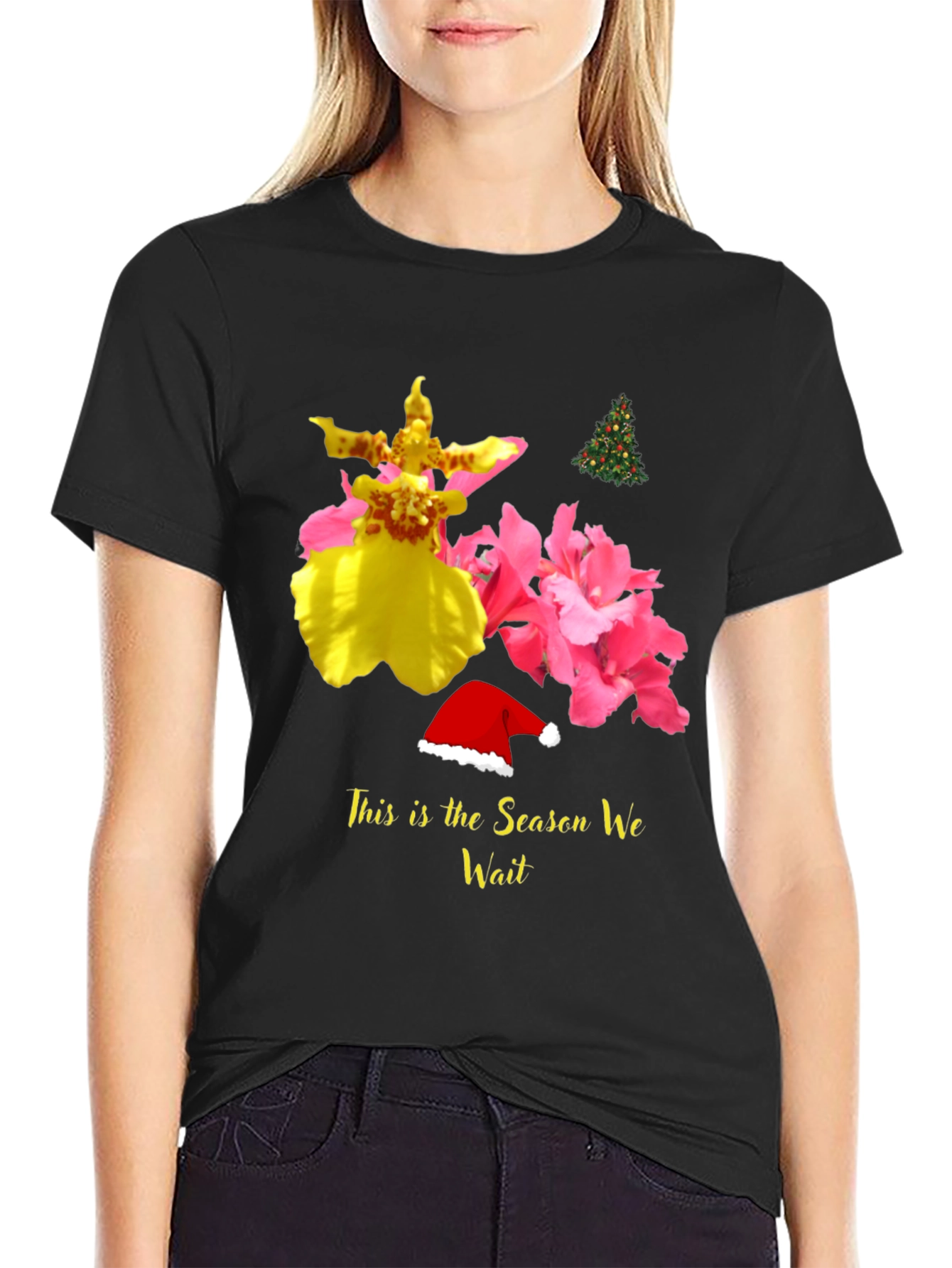 Festive Floral Season Wait Tee