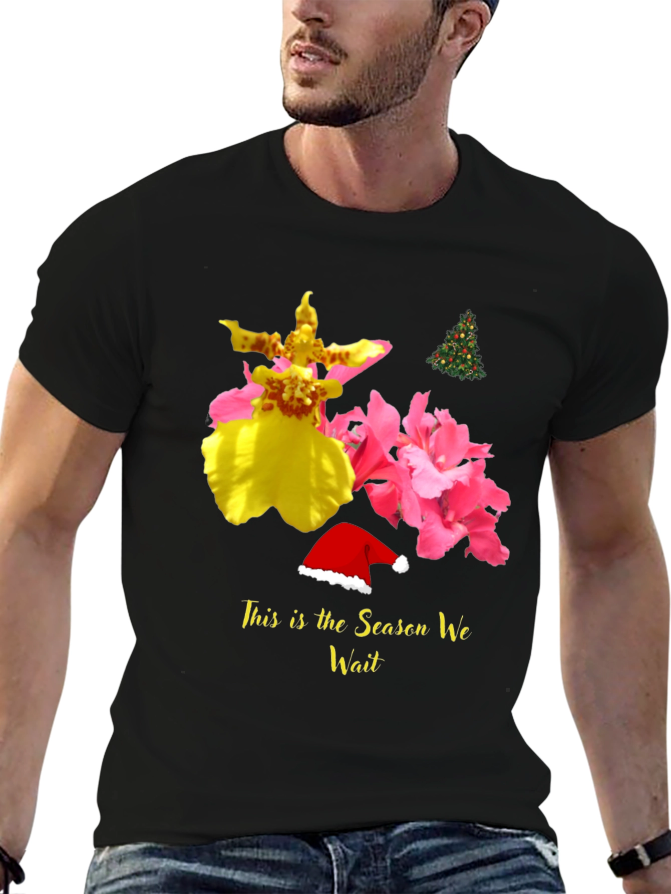 Festive Floral Season Wait Tee