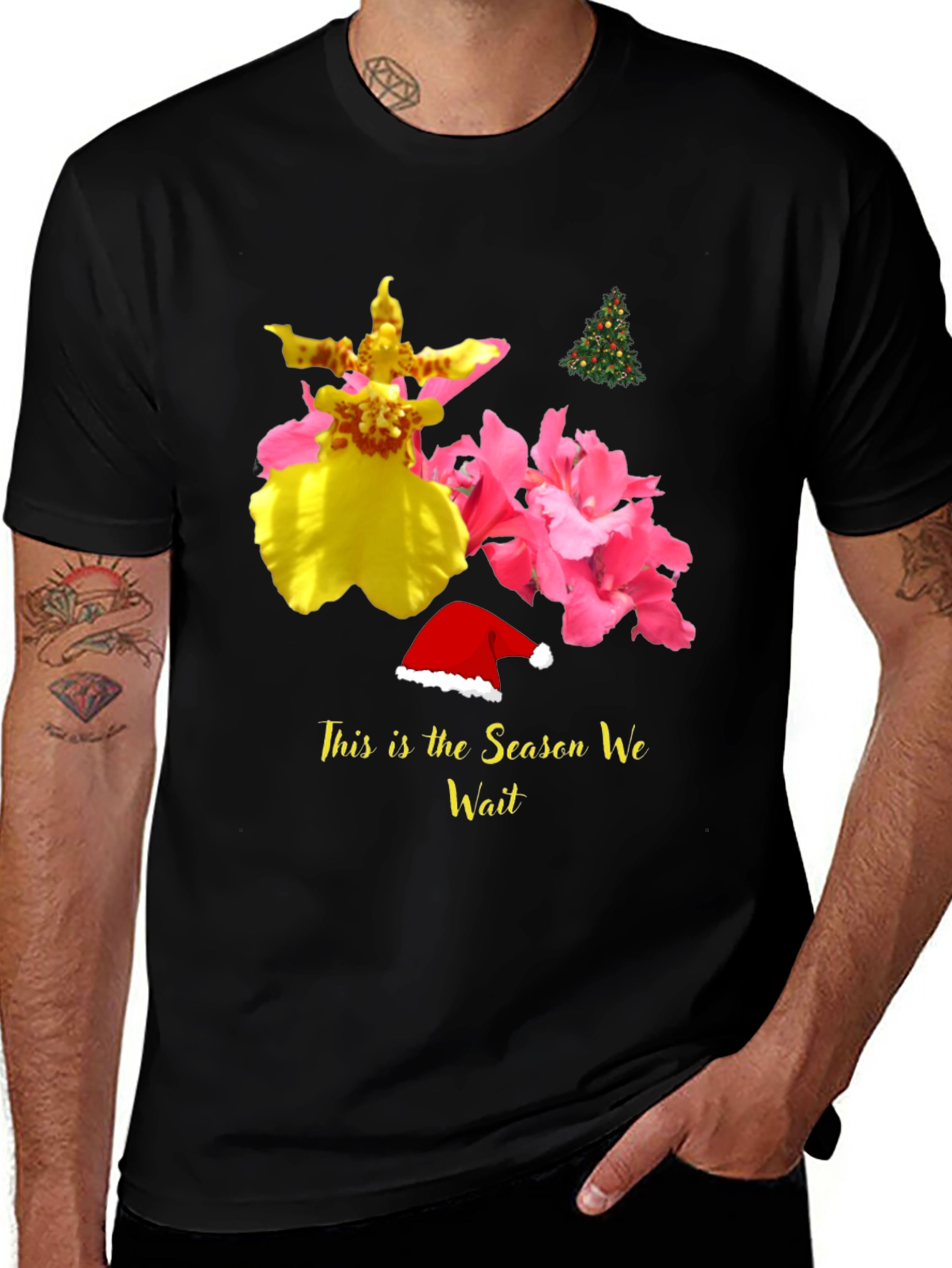 Festive Floral Season Wait Tee