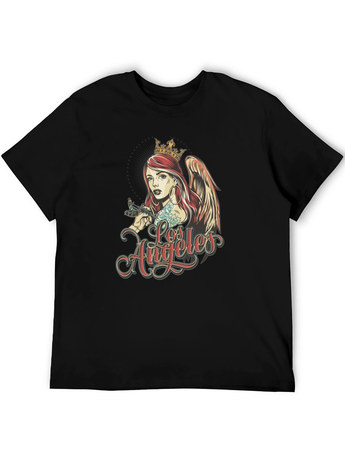 Los Angeles Angel Tattoo Artist Graphic T-Shirt