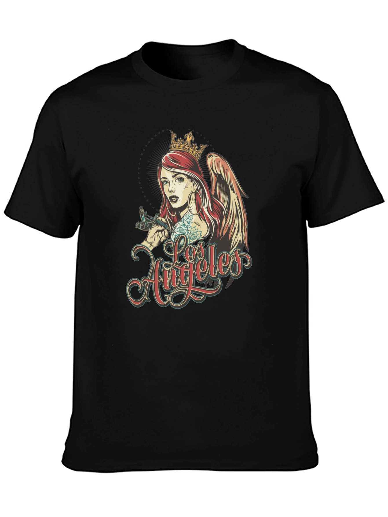 Los Angeles Angel Tattoo Artist Graphic T-Shirt