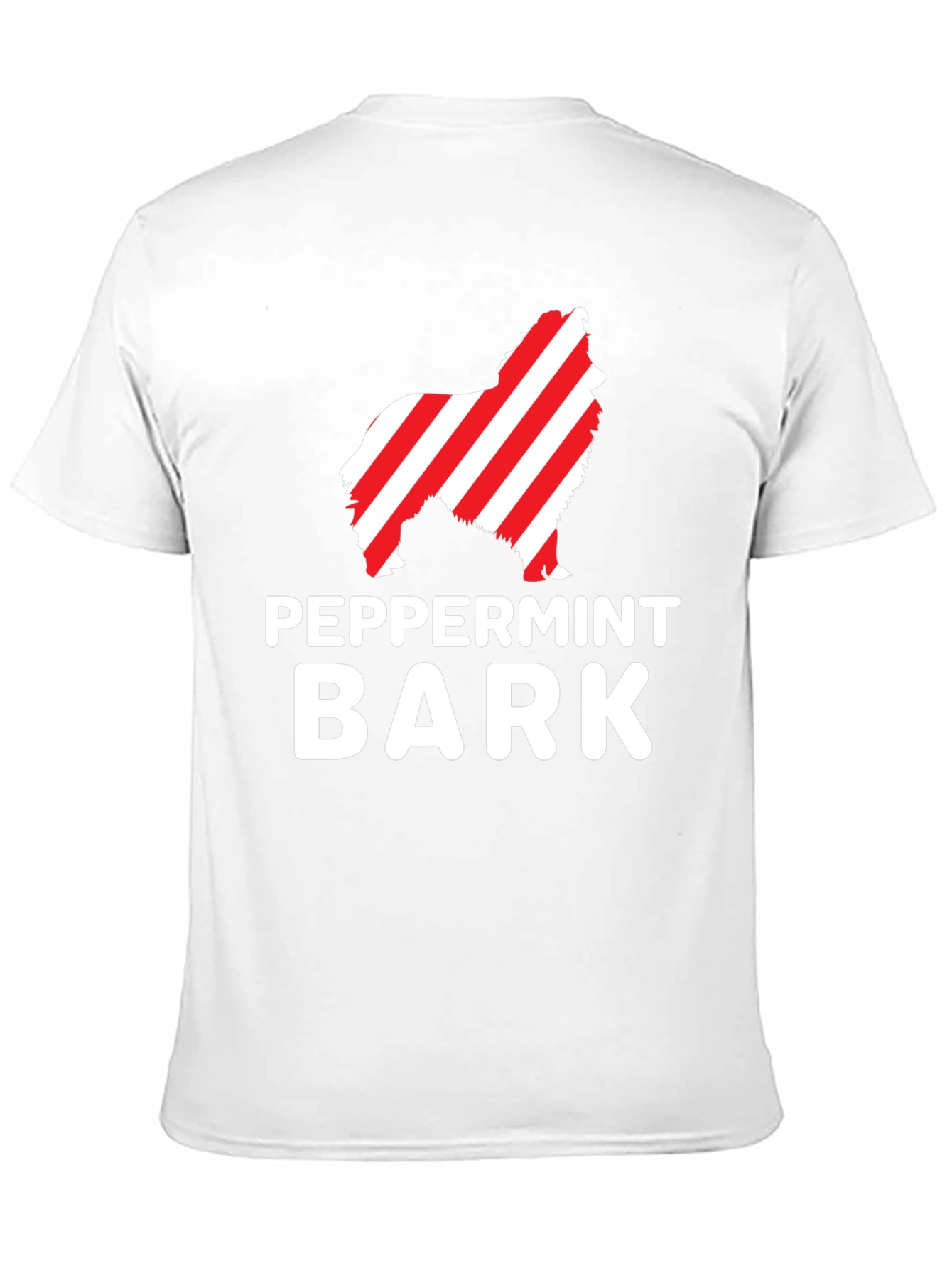Peppermint Bark Dog Graphic Tee - Black